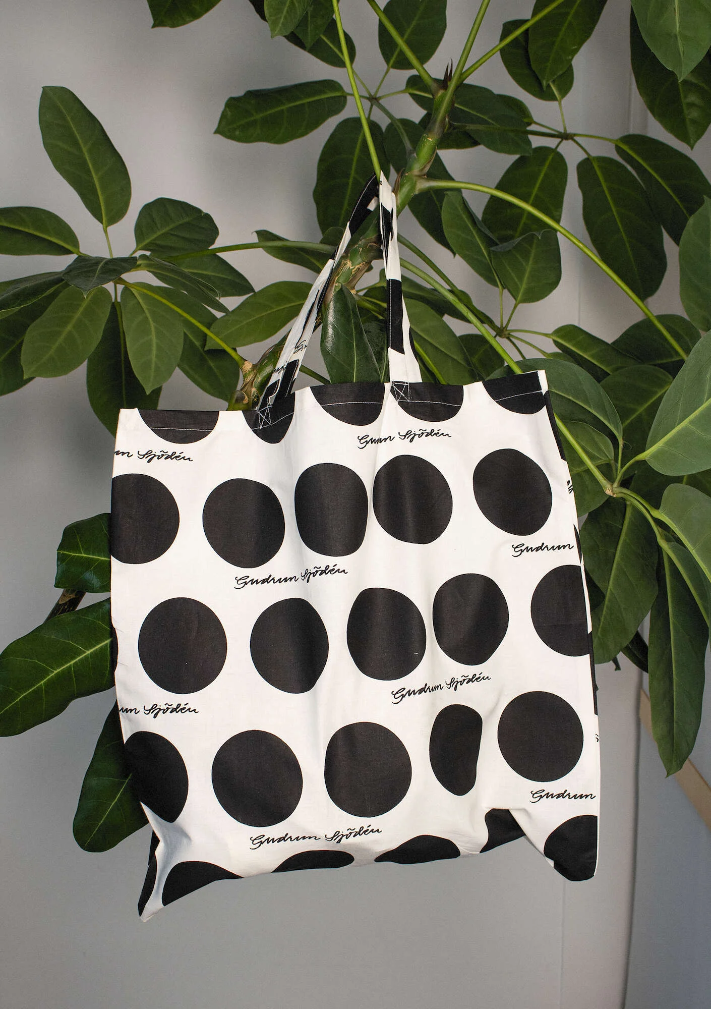 Organic cotton fabric tote bag L