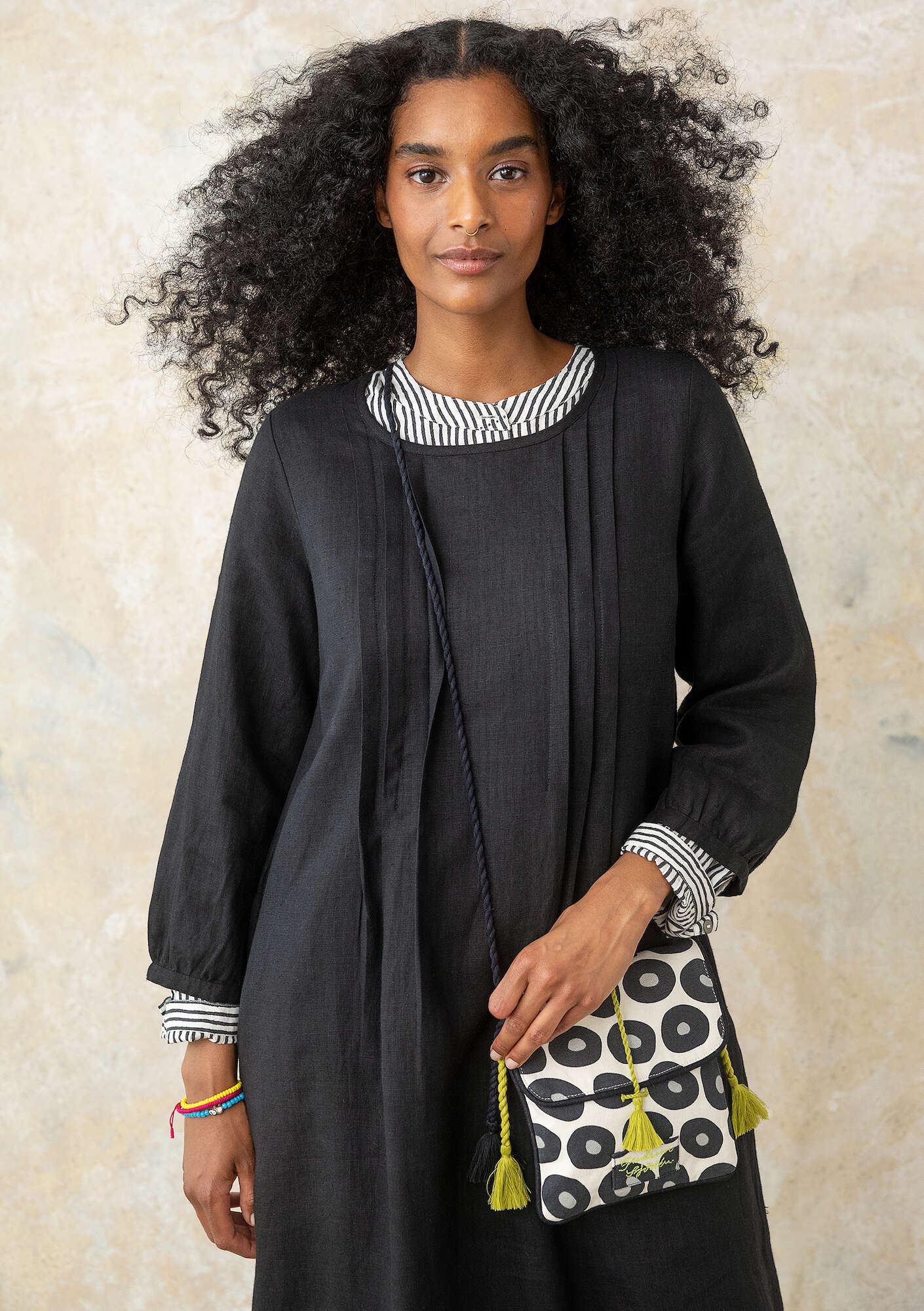 "Lillian" woven linen dress