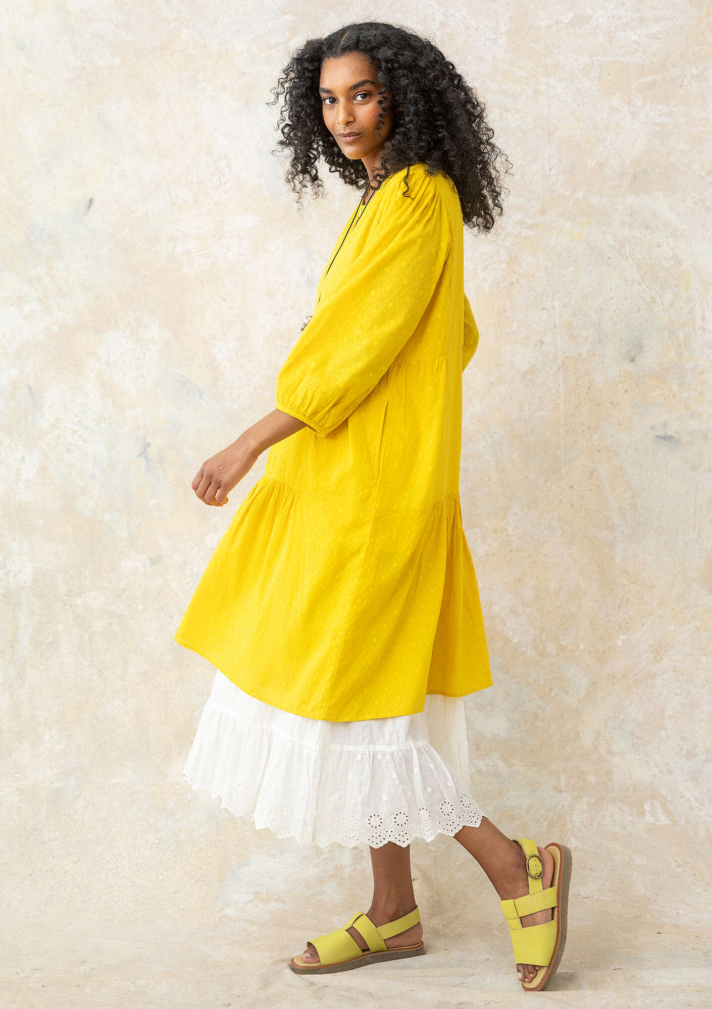 Woven organic cotton dress