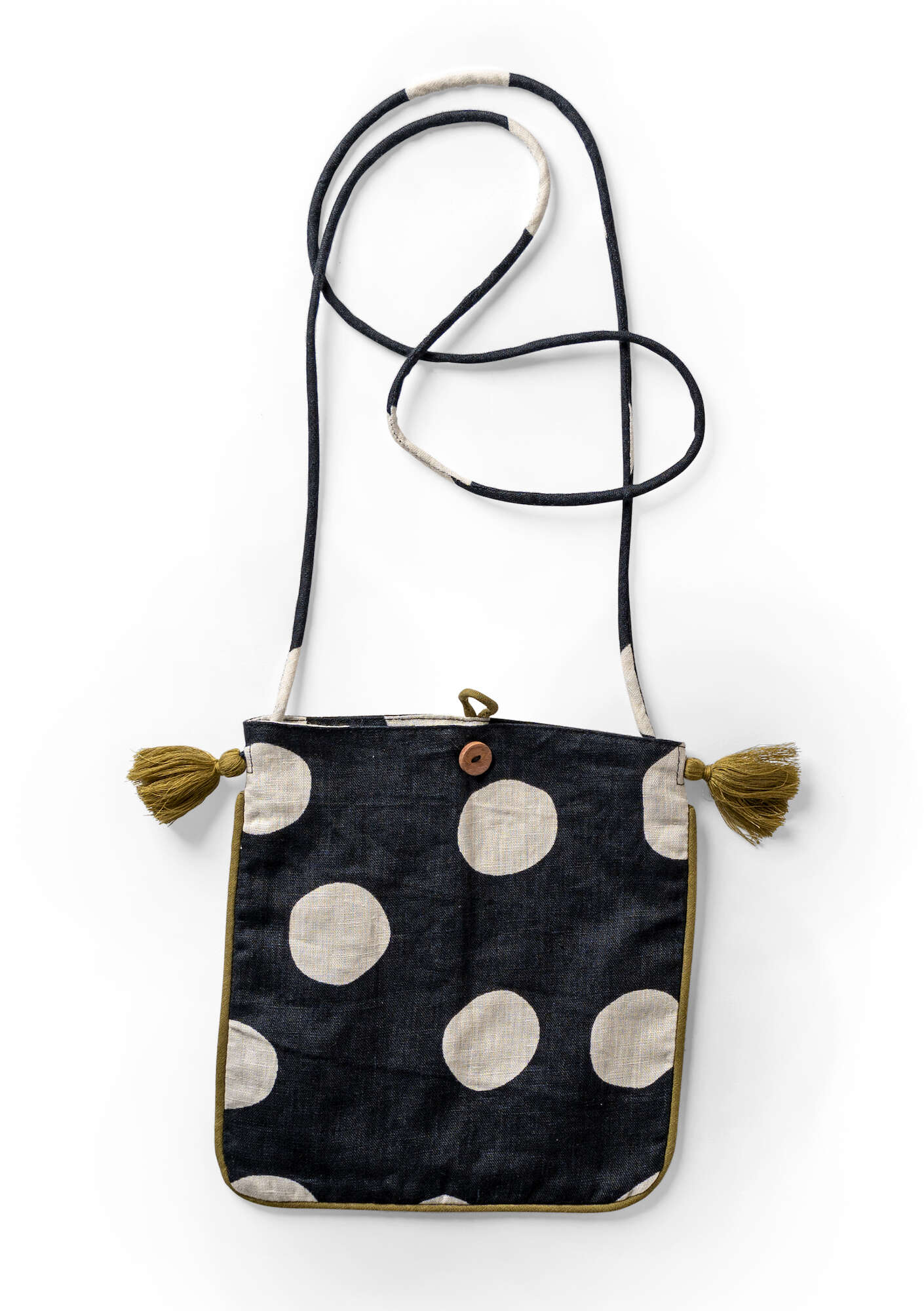 "Web" bag made of cotton/linen