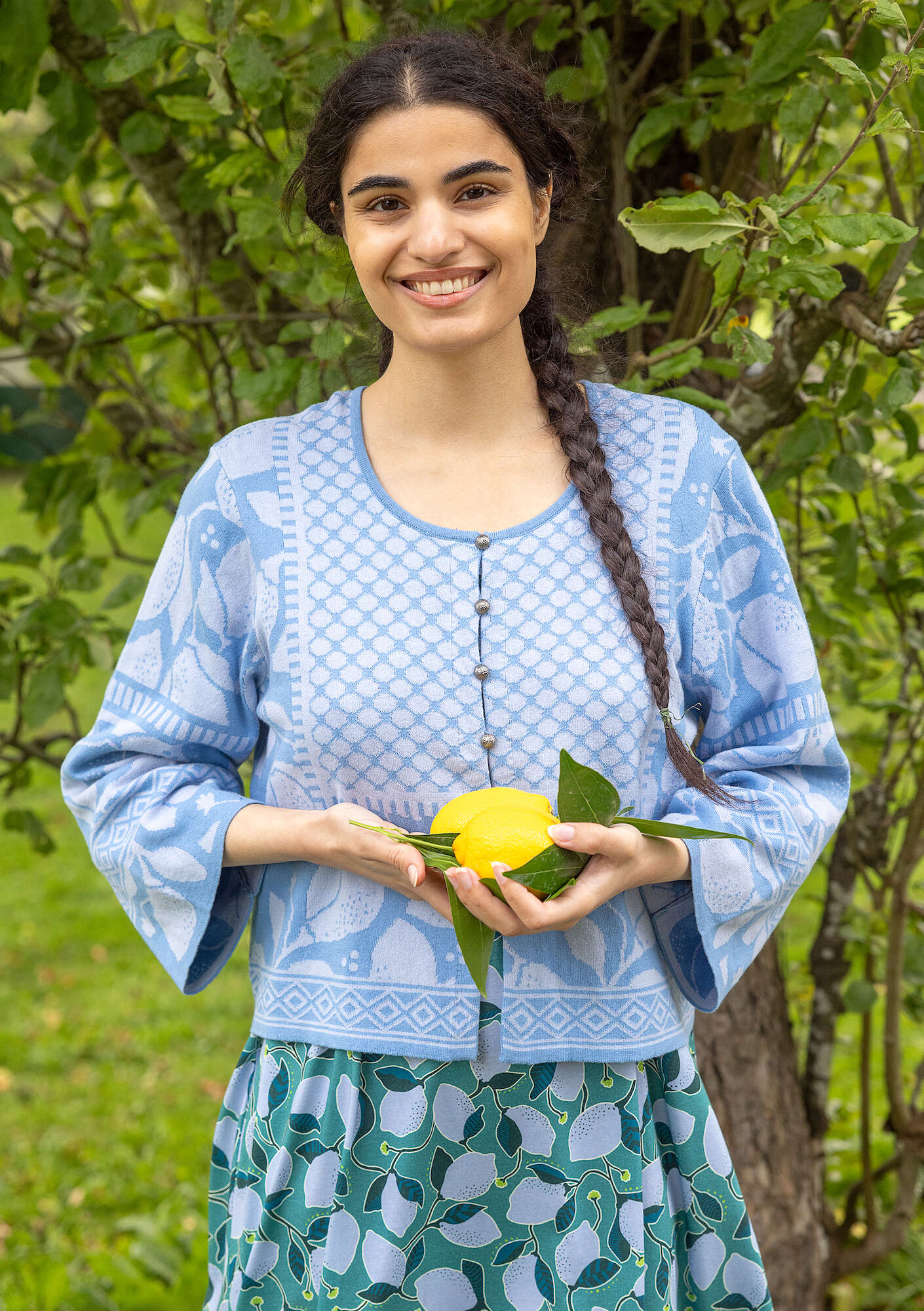 "Hilda" organic/recycled cotton cardigan