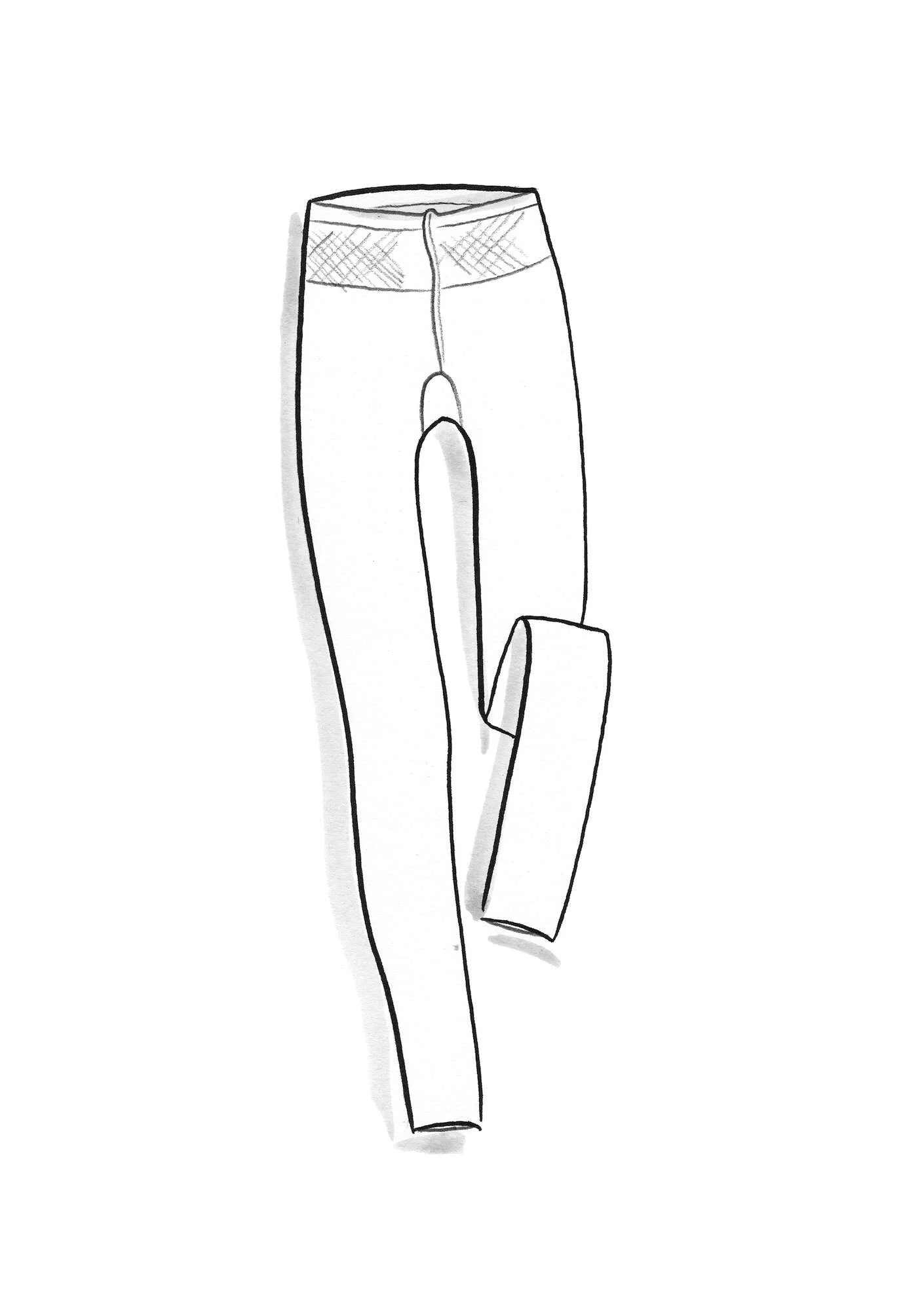 Solid-colour leggings made from recycled polyamide