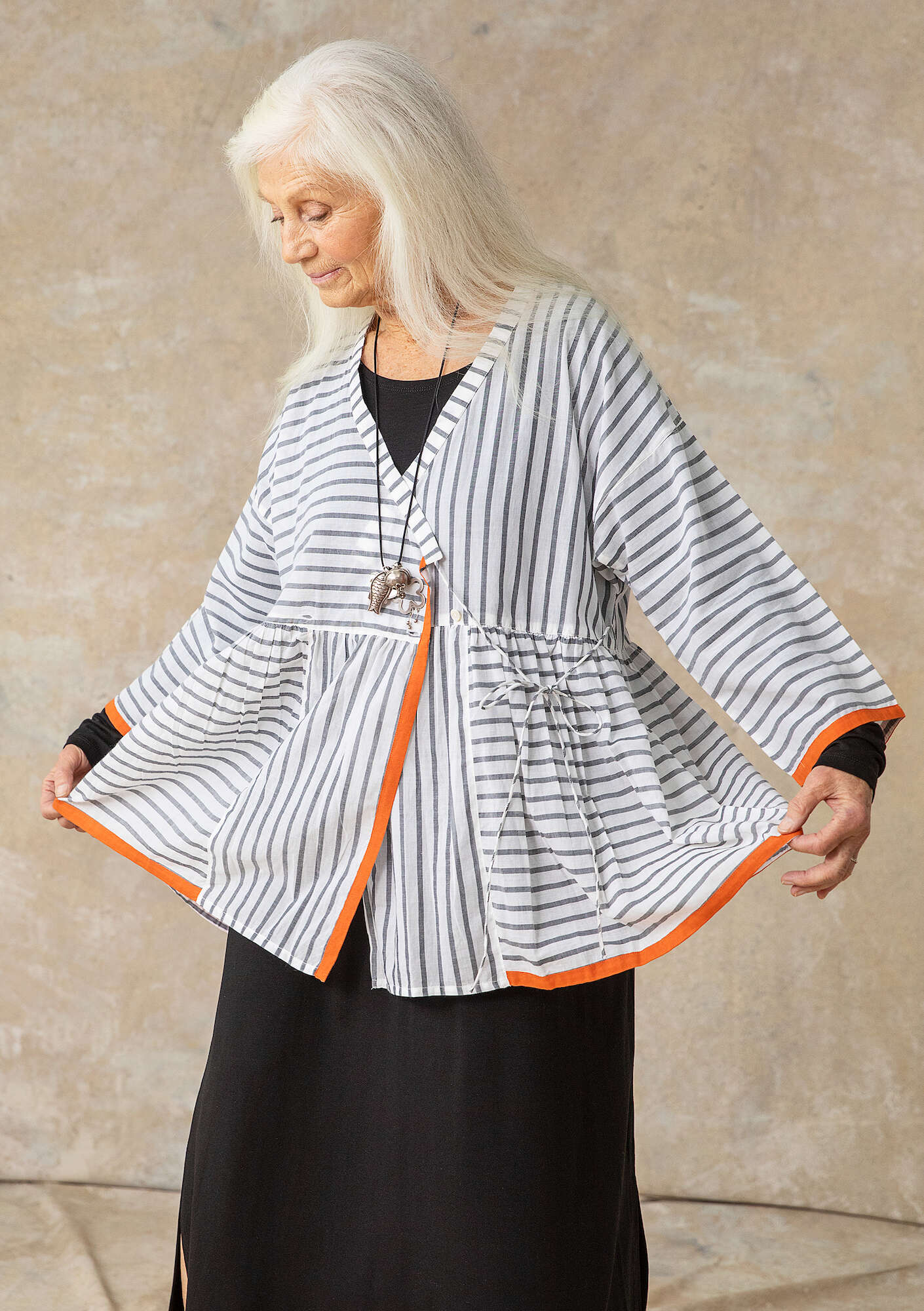 "Nord" woven organic cotton blouse
