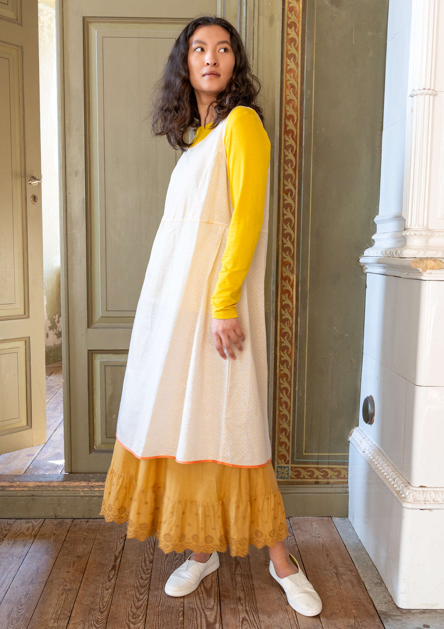 "Shimla" woven organic cotton/linen dress
