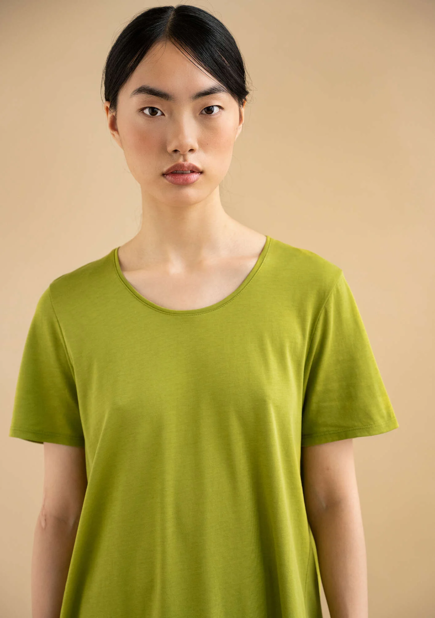 "Billie" organic cotton/modal short-sleeve top