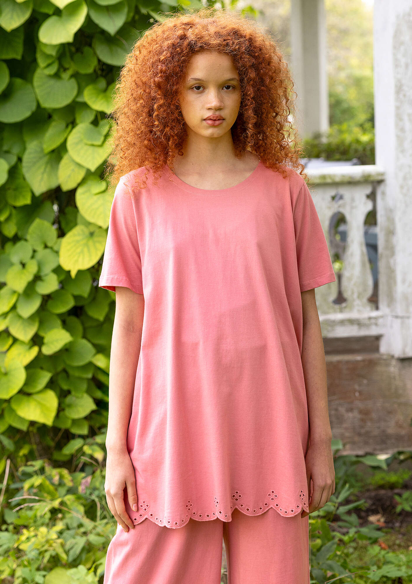 Organic cotton jersey tunic