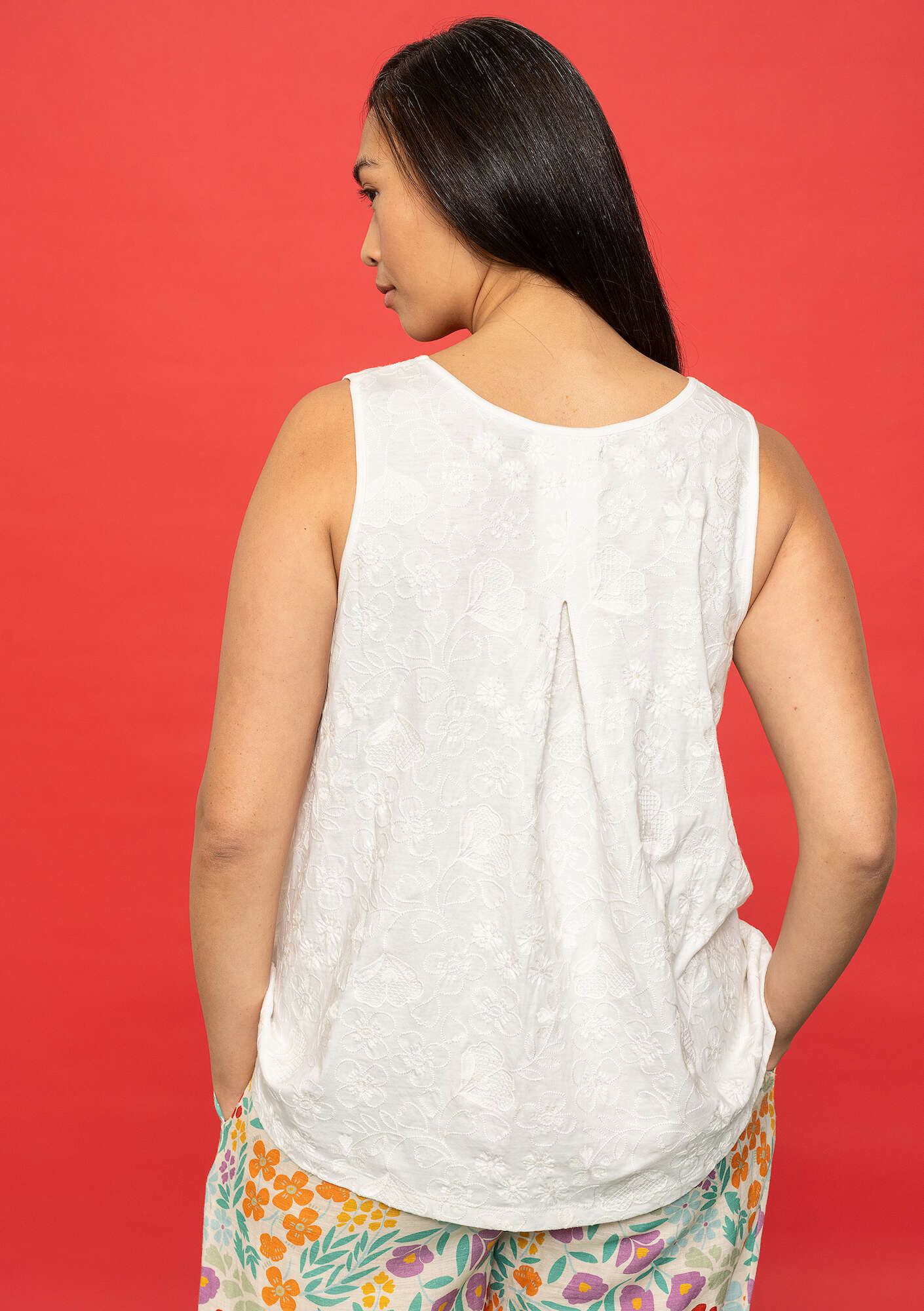 "Eva" organic cotton jersey tank top