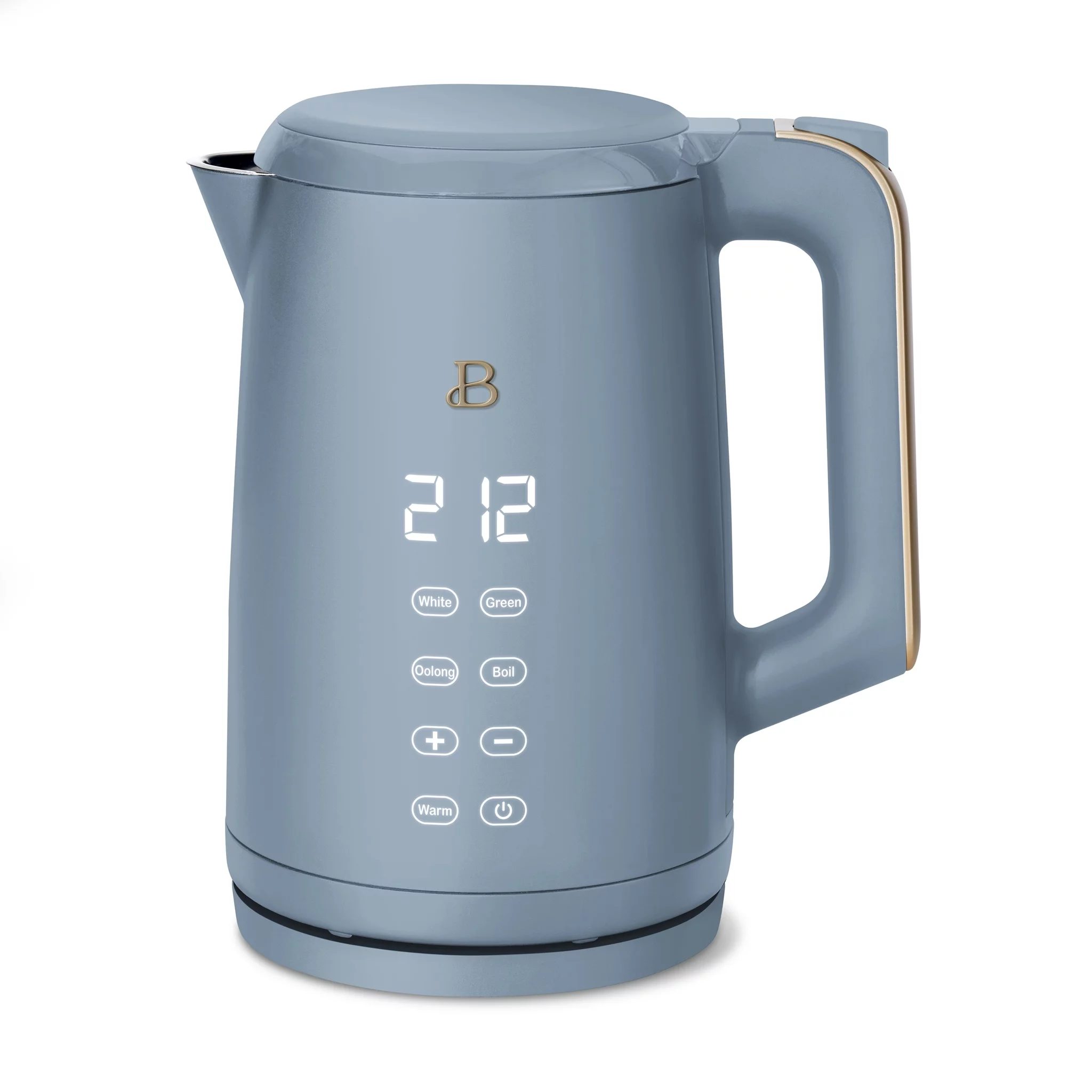 Beautiful 1.7-Liter Electric Kettle 1500 W with One-Touch Activation, Porcini Taupe by Drew Barrymore