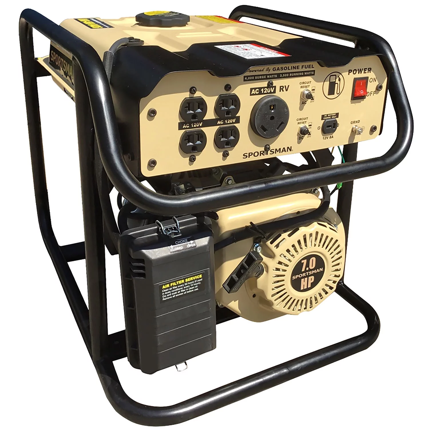 Sportsman Sandstorm Gasoline 4000 Watt Portable Generator – Not CARB Approved