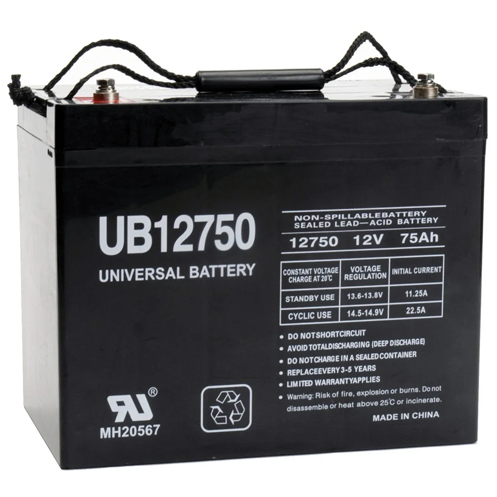 UB12750 Group 24 – AGM Battery For Golden Patriot 4-Wheel Scooter