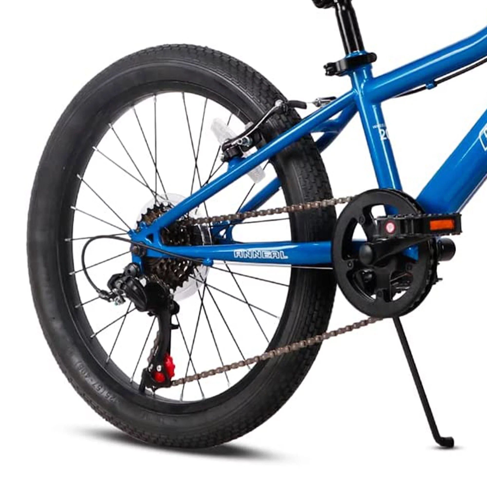 Petimini Cyclone 20 Inch 6 Speed Kids Mountain Bike for 5-9 Year Olds, Blue