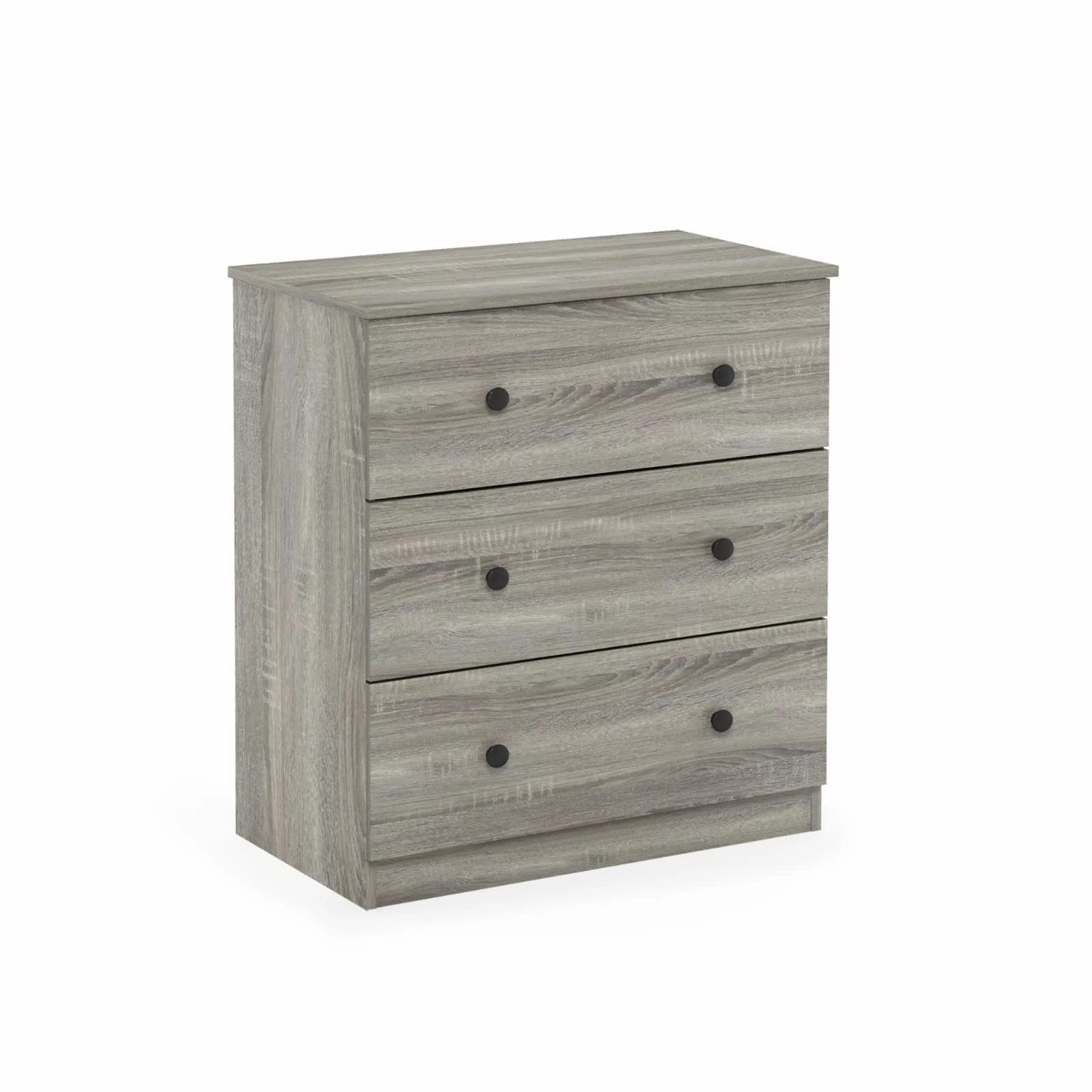 Furinno Tidur Simple Design 3-Drawer Dresser, Solid White