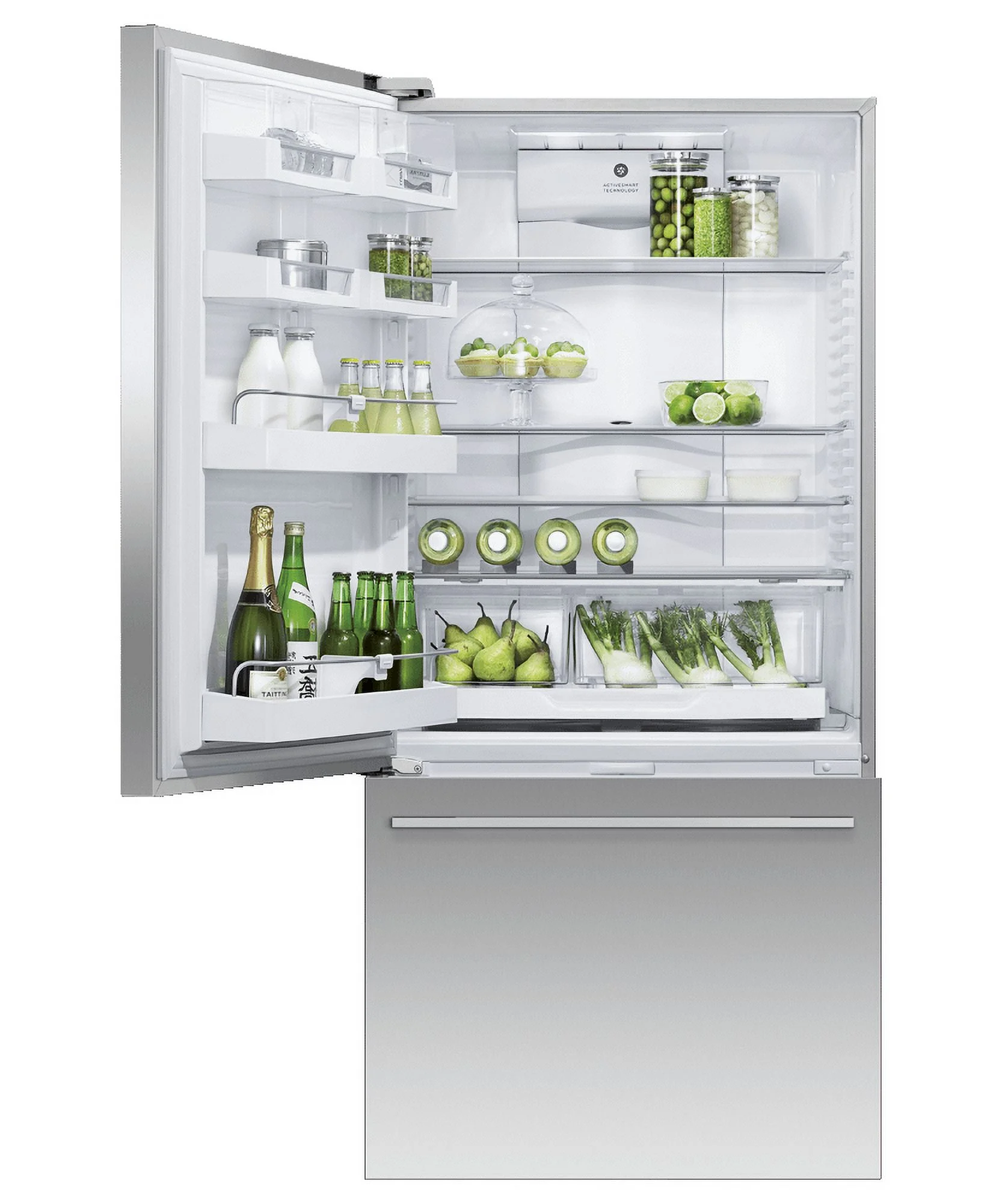 FISHER & PAYKEL RF170WDLUX5N  BOTTOM FREEZER FREESTANDING REFRIGERATOR Stainless Steel