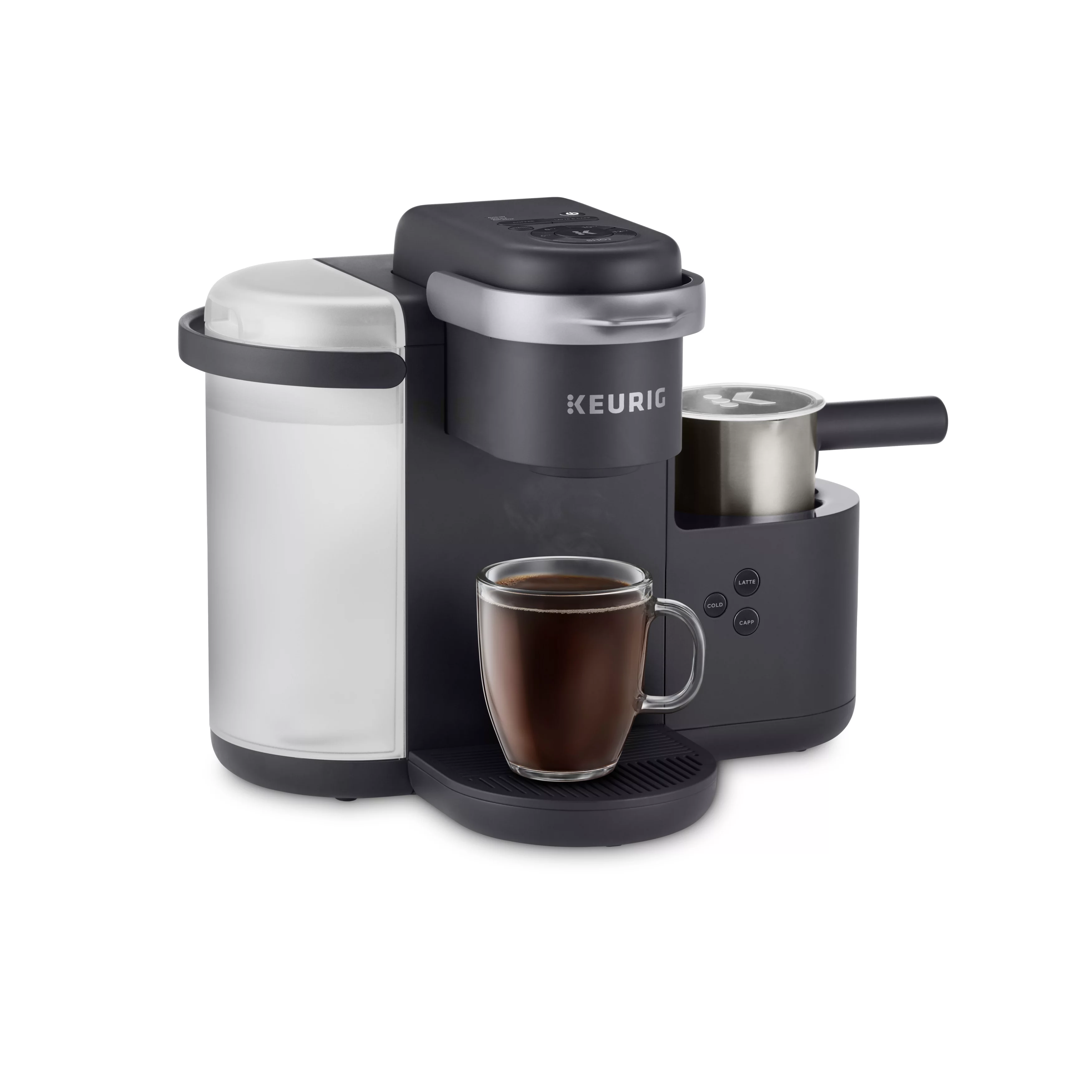 Keurig K-Cafe Single Serve K-Cup Coffee Maker, Latte Maker and Cappuccino Maker, Dark Charcoal