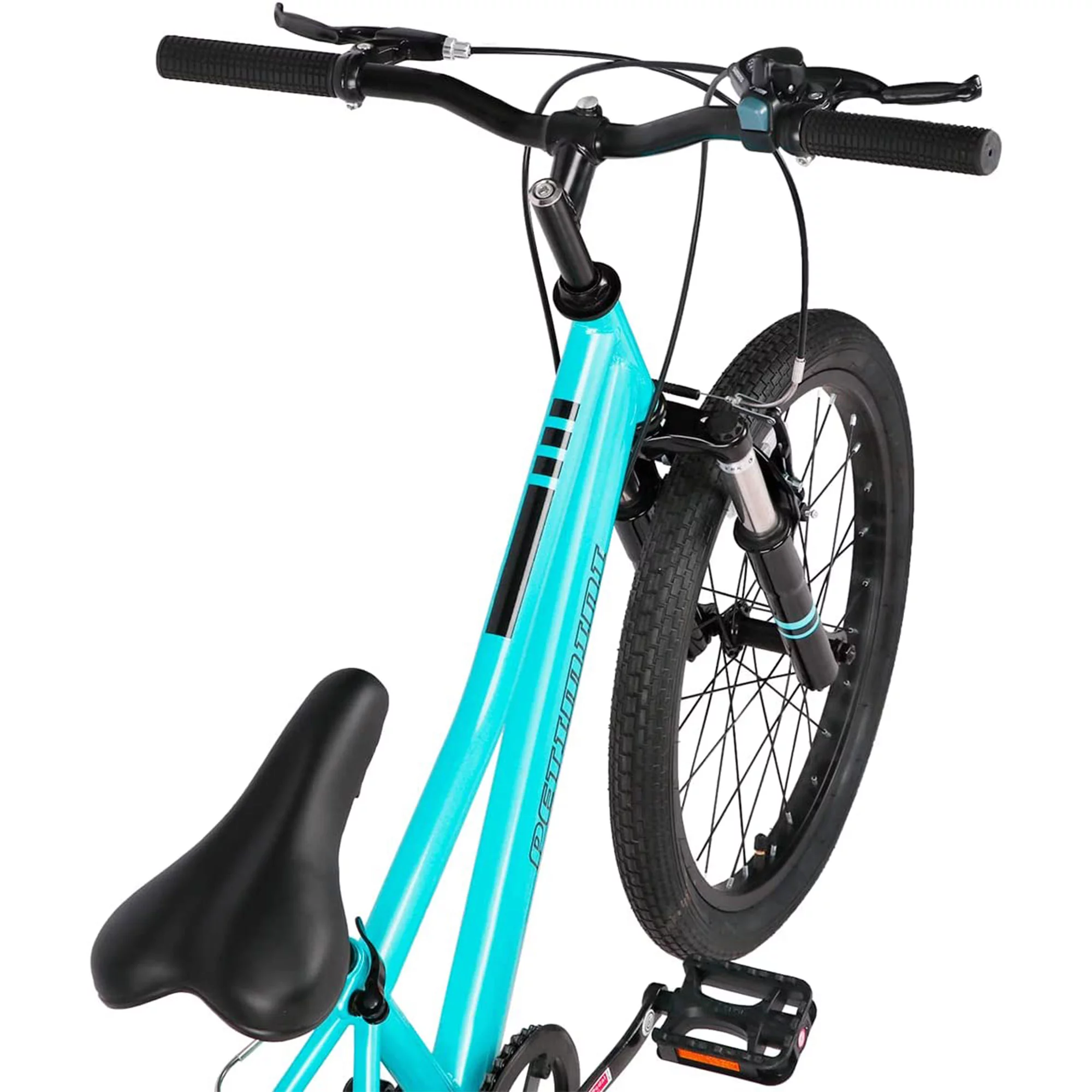 Petimini Cyclone 20 Inch 6 Speed Kids Mountain Bike for 5-9 Year Olds, Cyan