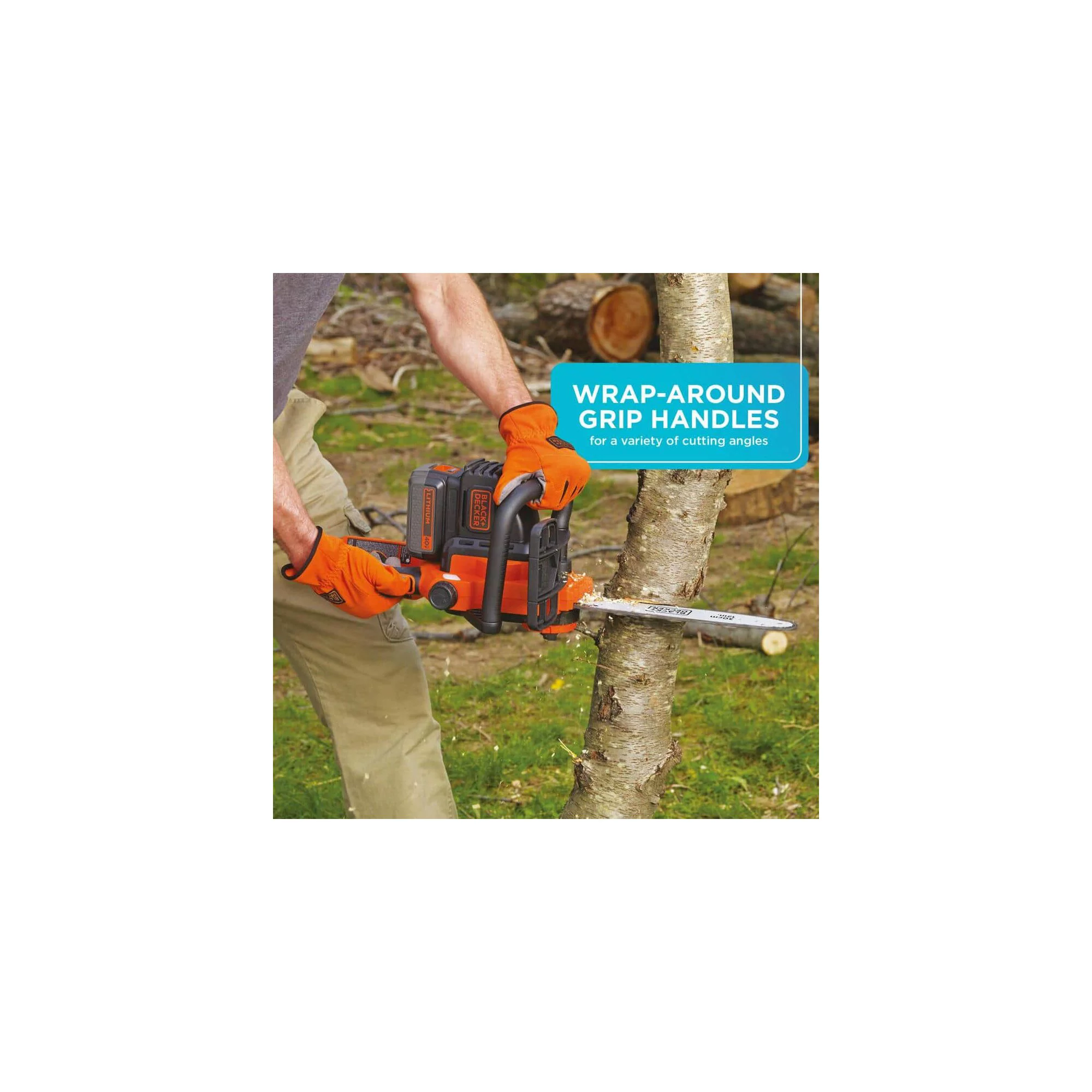 BLACK+DECKER LCS1240 40V MAX* 12″ Cordless Chain Saw