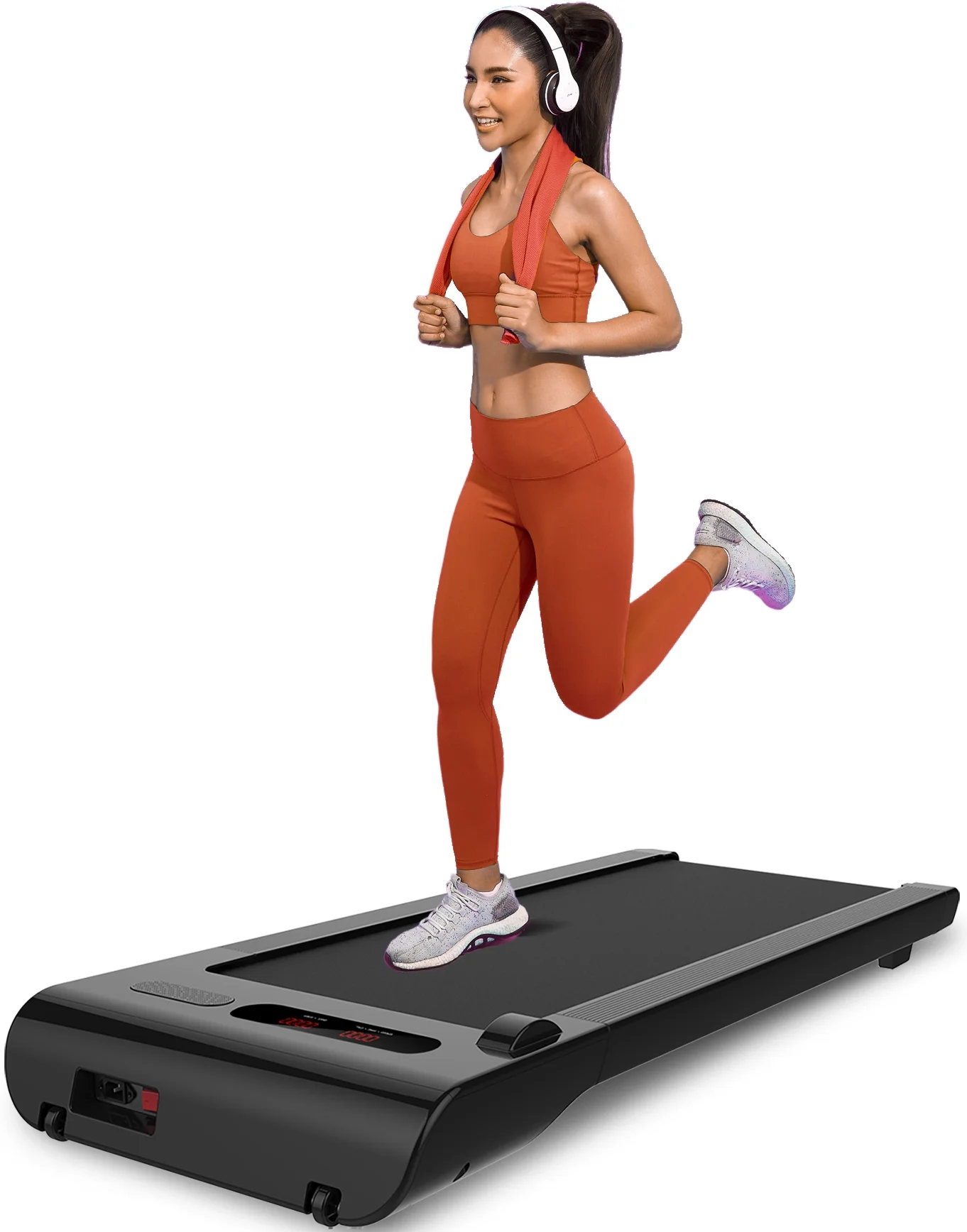 FLIMDER Walking Pad .Teadmills for Home .Under Desk Treadmill .300 LBS Capacity Portable Walking Treadmill .Max 3.0 HP Electric Treadmill with 3.2in LED Display