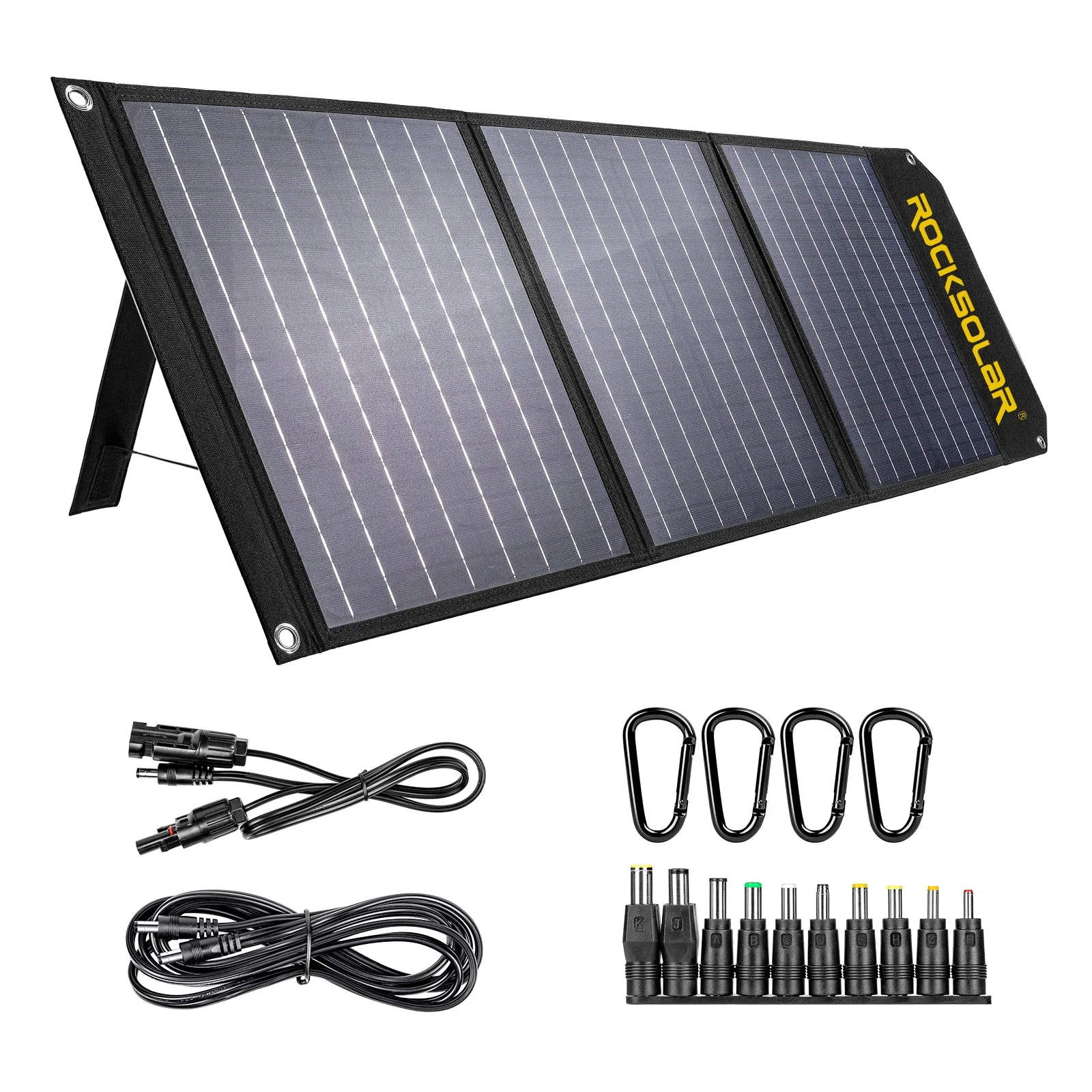 ROCKSOLAR Nomad 400W Portable Power Station with a 60W Foldable Solar Panel Solar Generator Kit