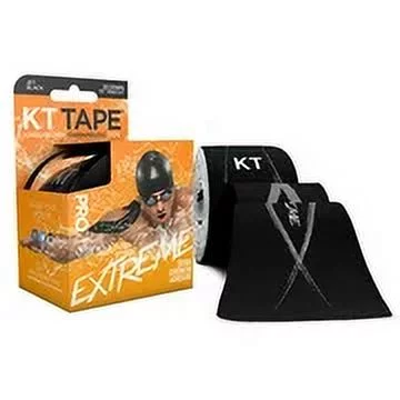 KT Tape Black Pro Extreme Synthetic Kinesiology Tape 20 Precut Strips