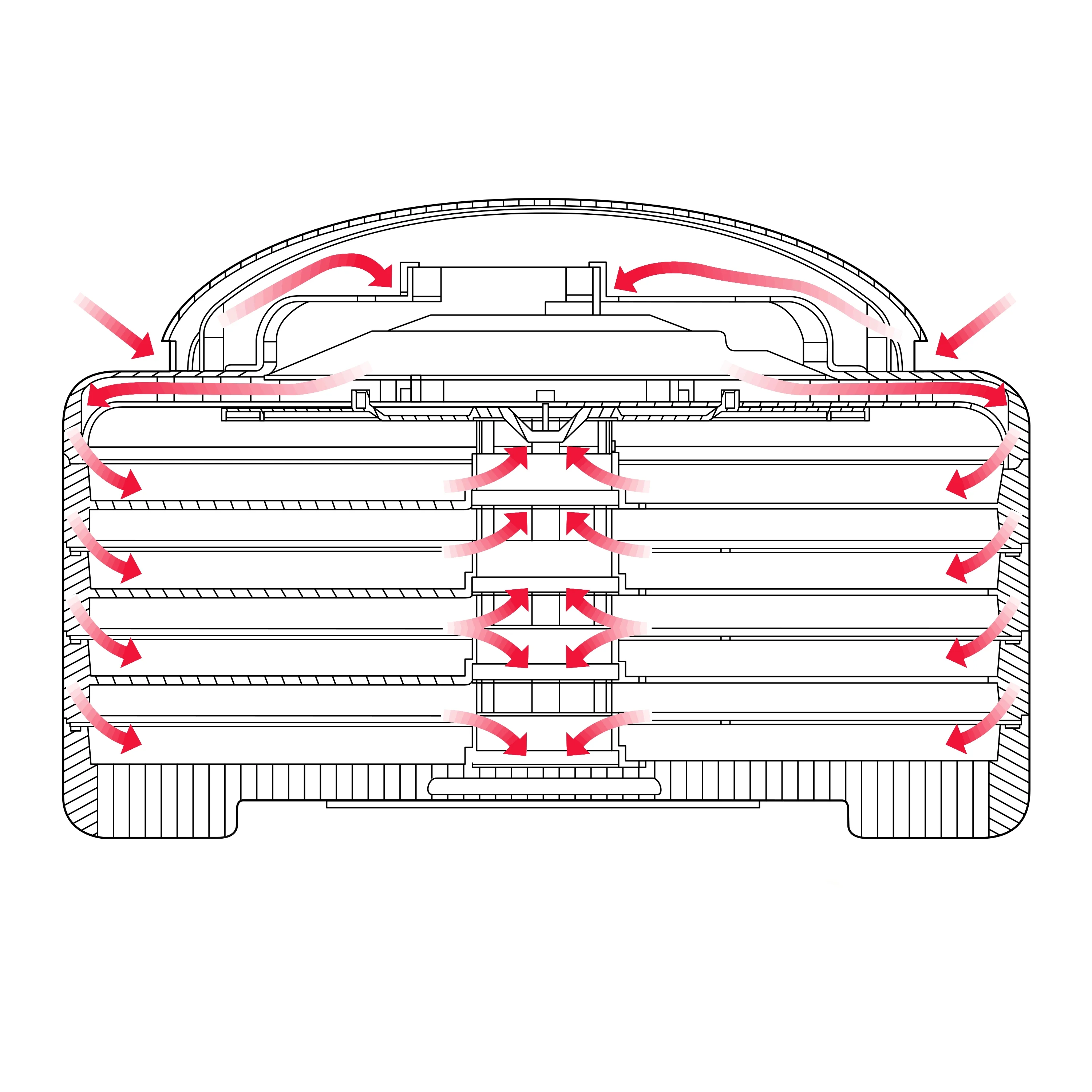 Nesco Professional 600W 5-Tray Food Dehydrator, FD-75PR