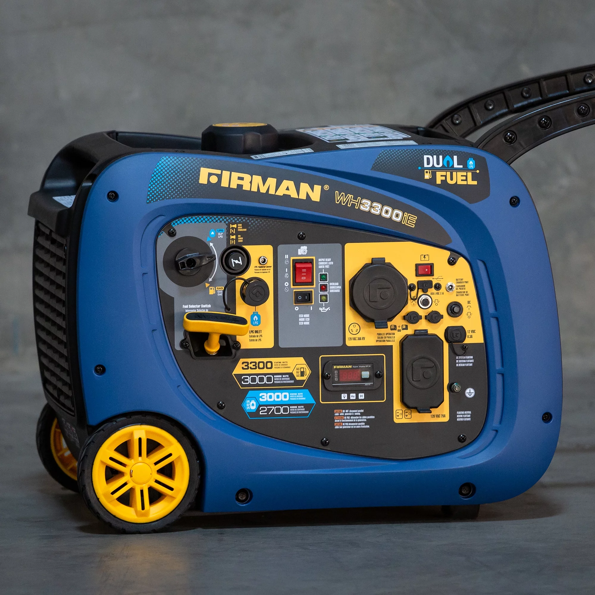 Firman WH03042 Portable 3,300 Watt Liquid Propane/3,650 Watt Gas Generator