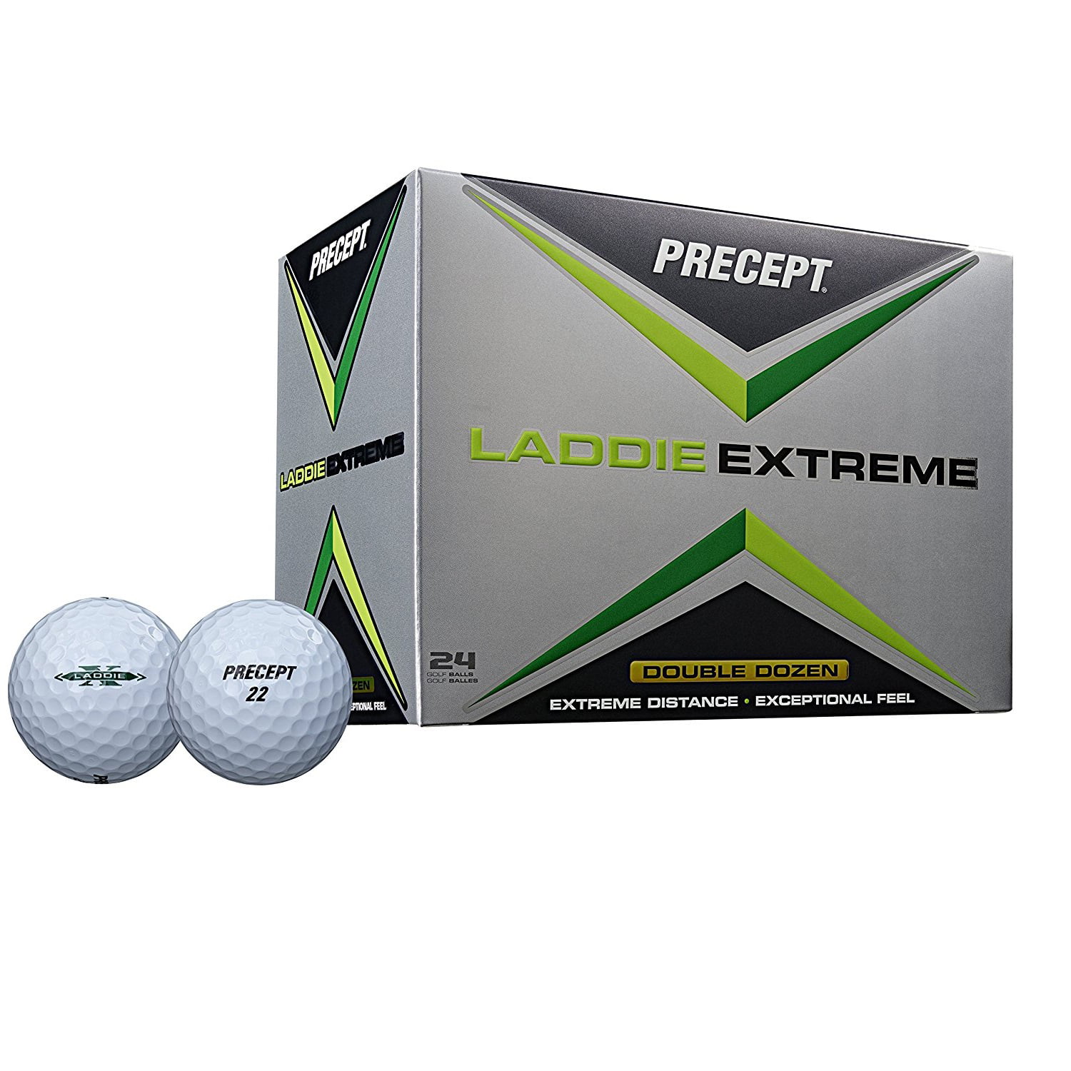 Bridgestone Golf 2017 Precept Laddie Extreme Golf Balls, Prior Generation, 24 Pack