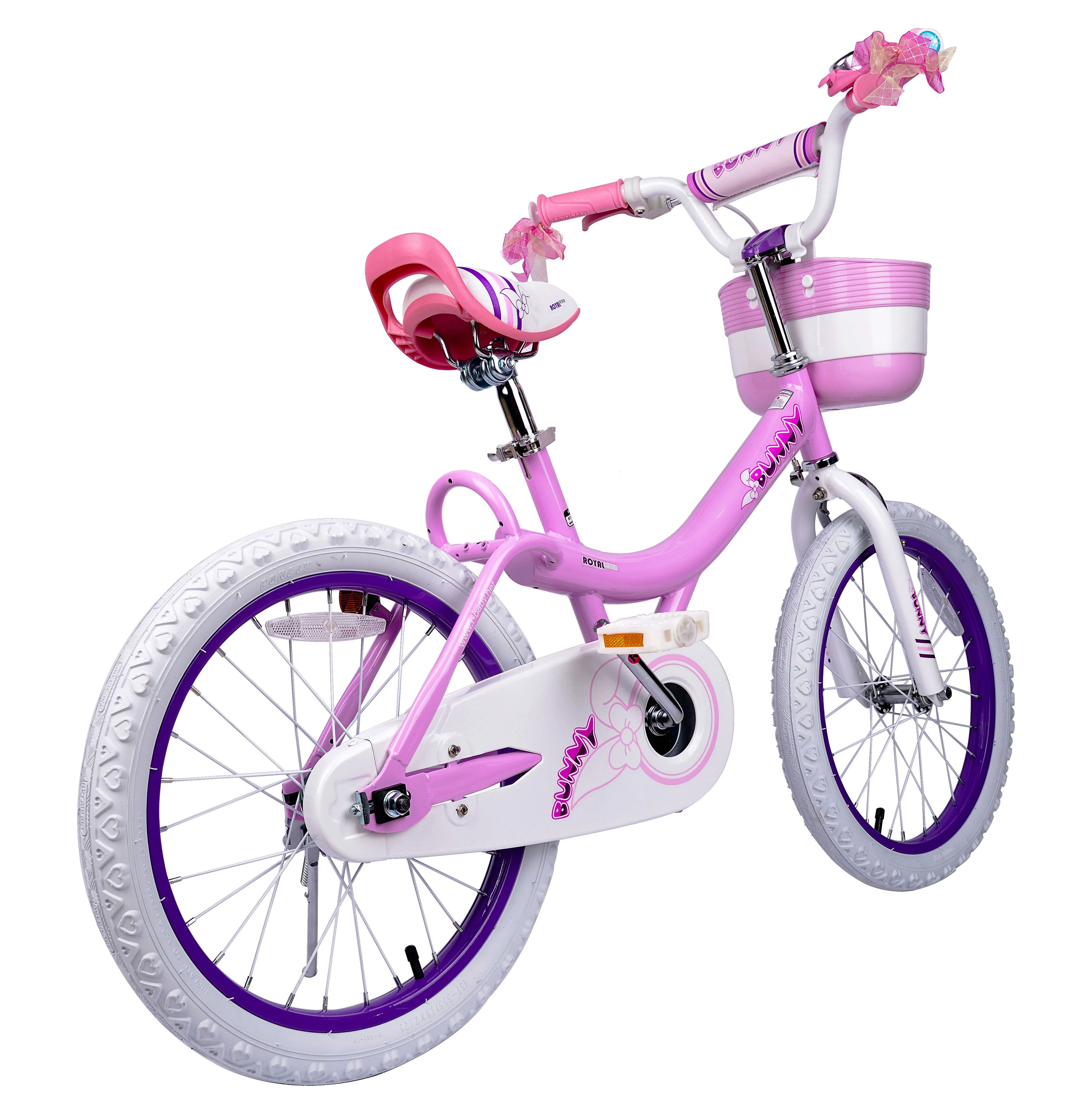 RoyalBaby Bunny 18 inch Girl’s Bicycle Kids Bike for Girls Childrens Bicycle Pink With Kickstand