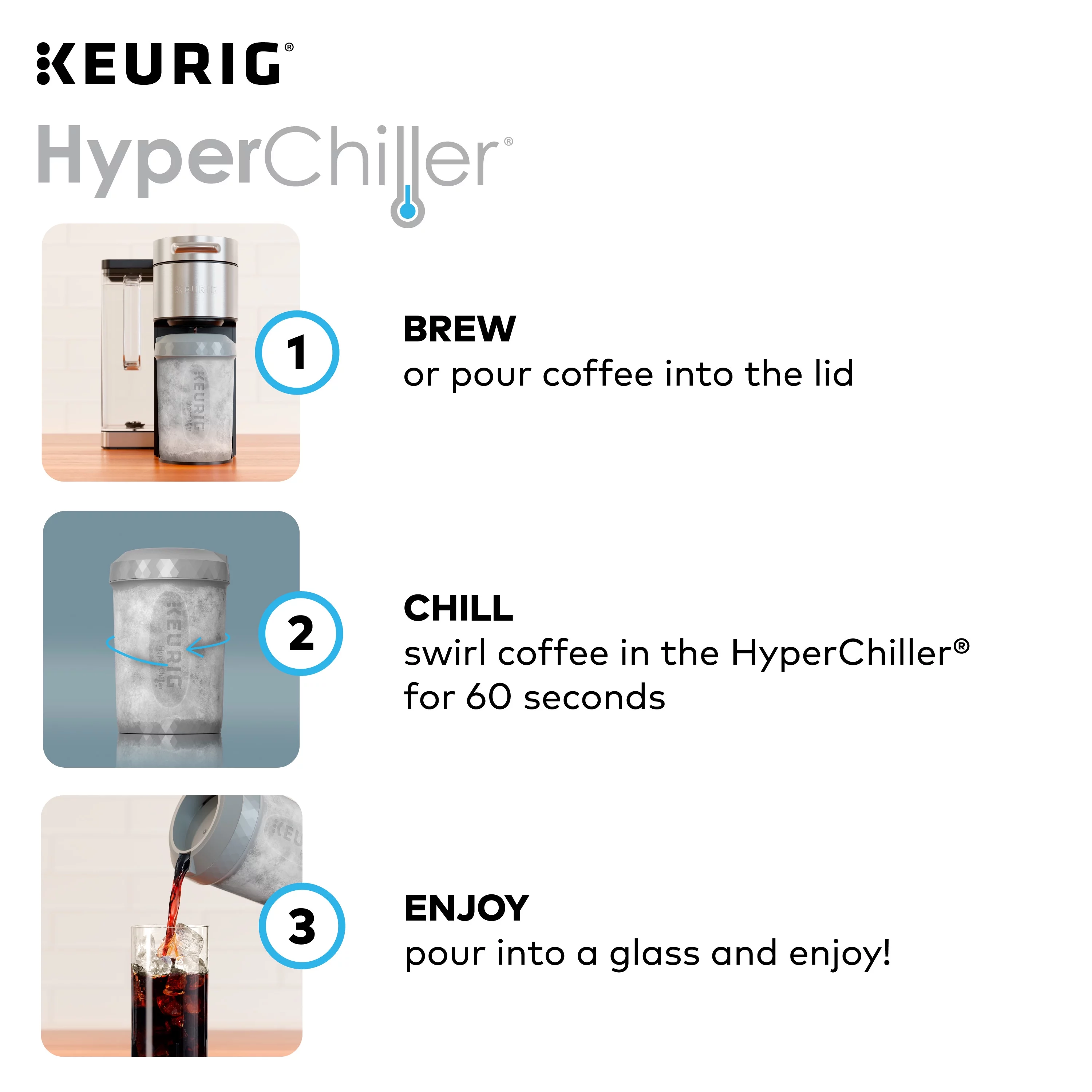 Keurig HyperChiller Iced Coffee Maker, Studio Gray