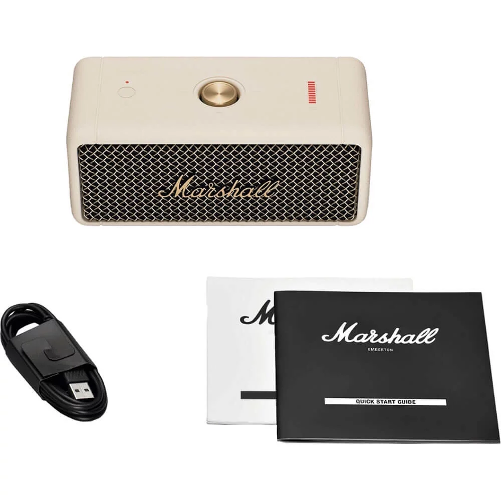 Marshall Emberton Bluetooth Portable Speaker – Cream