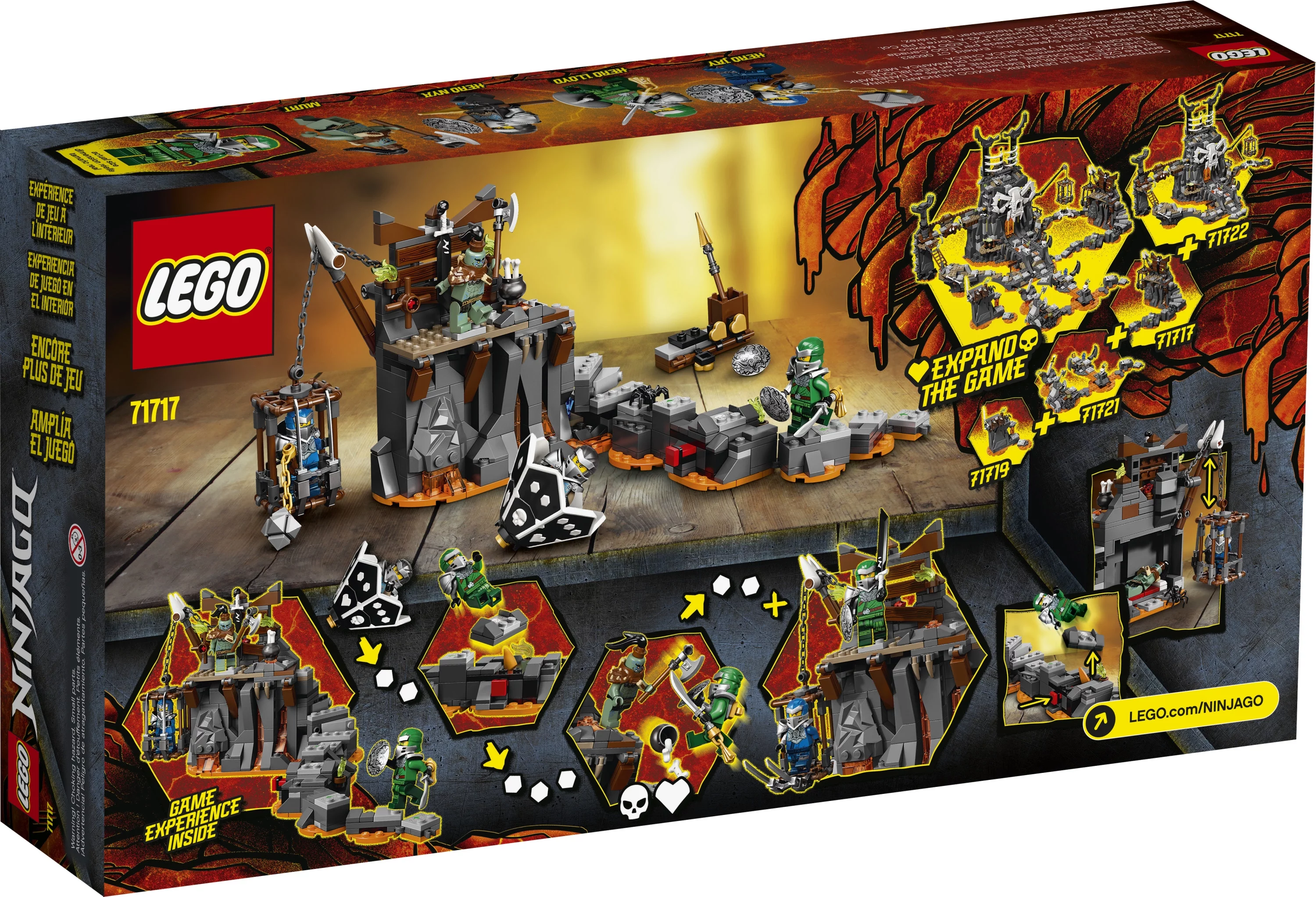 LEGO NINJAGO Journey to the Skull Dungeons 71717 Ninja Building Toy for Kids (401 Pieces)