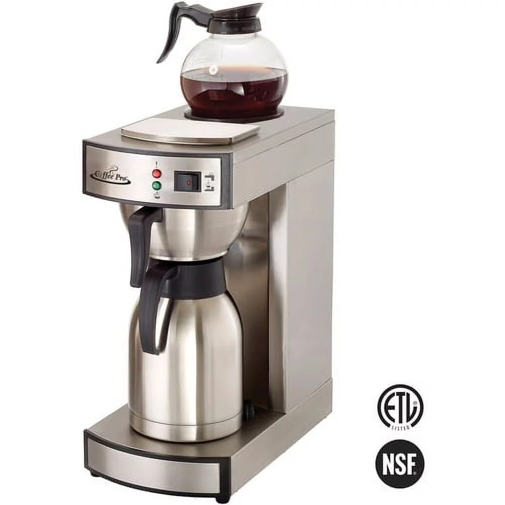 Coffee Pro Commercial Coffeemaker 2.32 quart – Stainless Steel – Stainless Steel