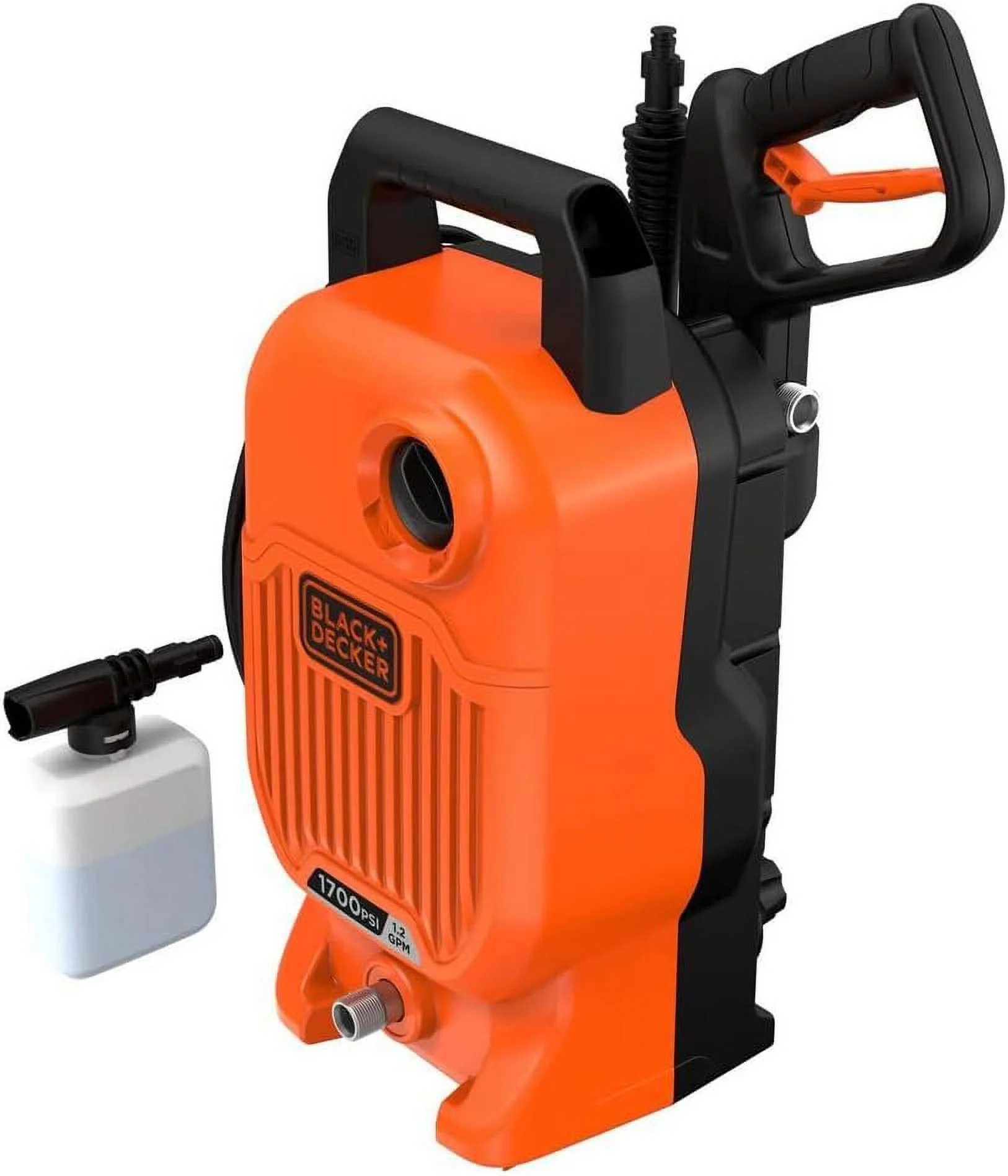 BLACK+DECKER Electric Pressure Washer, Cold Water, 1700 PSI, 1.2 GPM BEPW1700