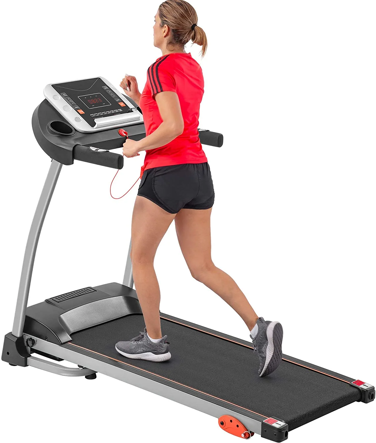 Foldable Electric Treadmill Motorized Running Machine Folding Easy Assembly Walking Jogging for Office Home Gym Workout