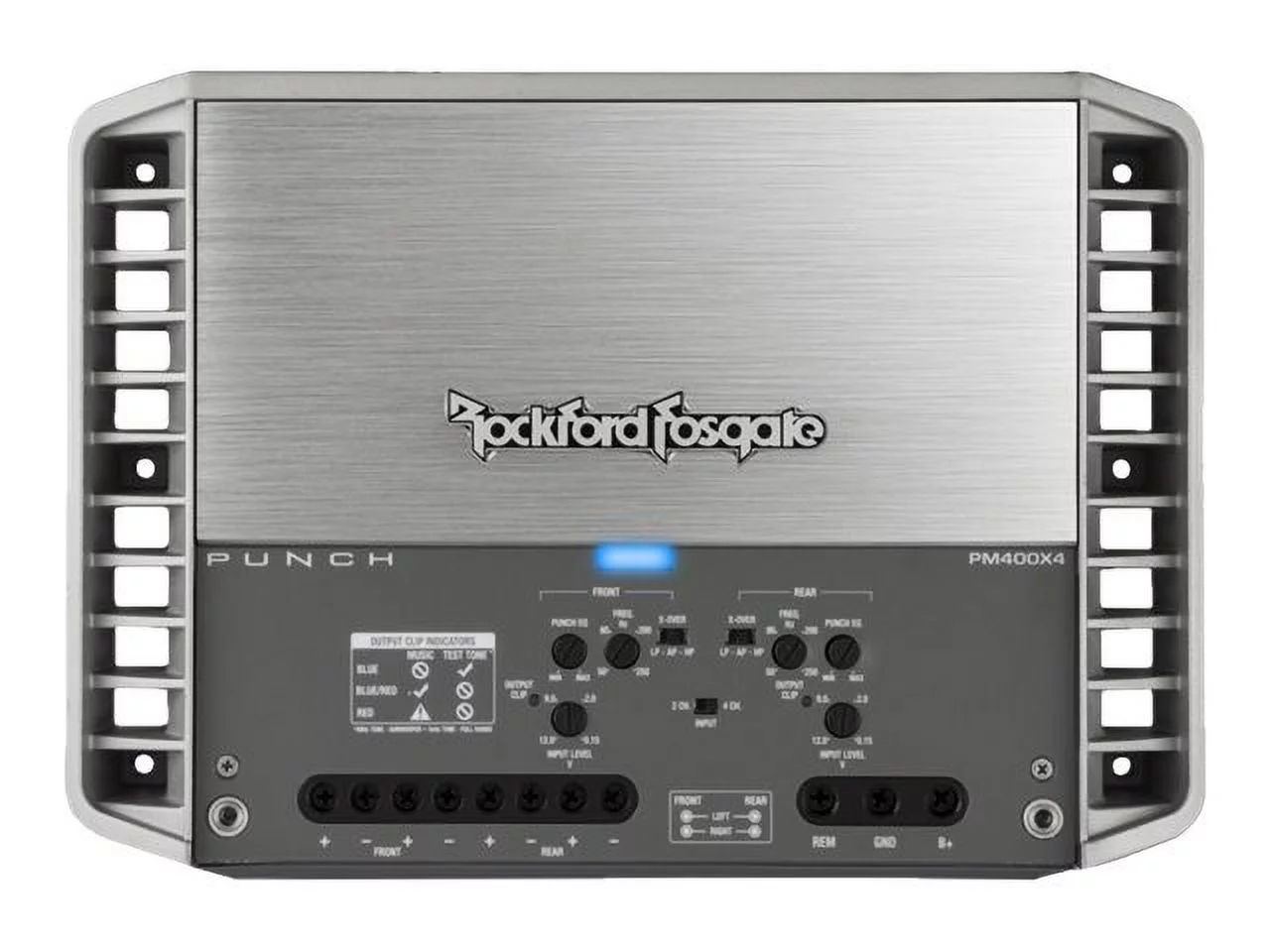 Rockford Fosgate PM400X4 Punch Marine Amp, 400 Watt 4 Channel