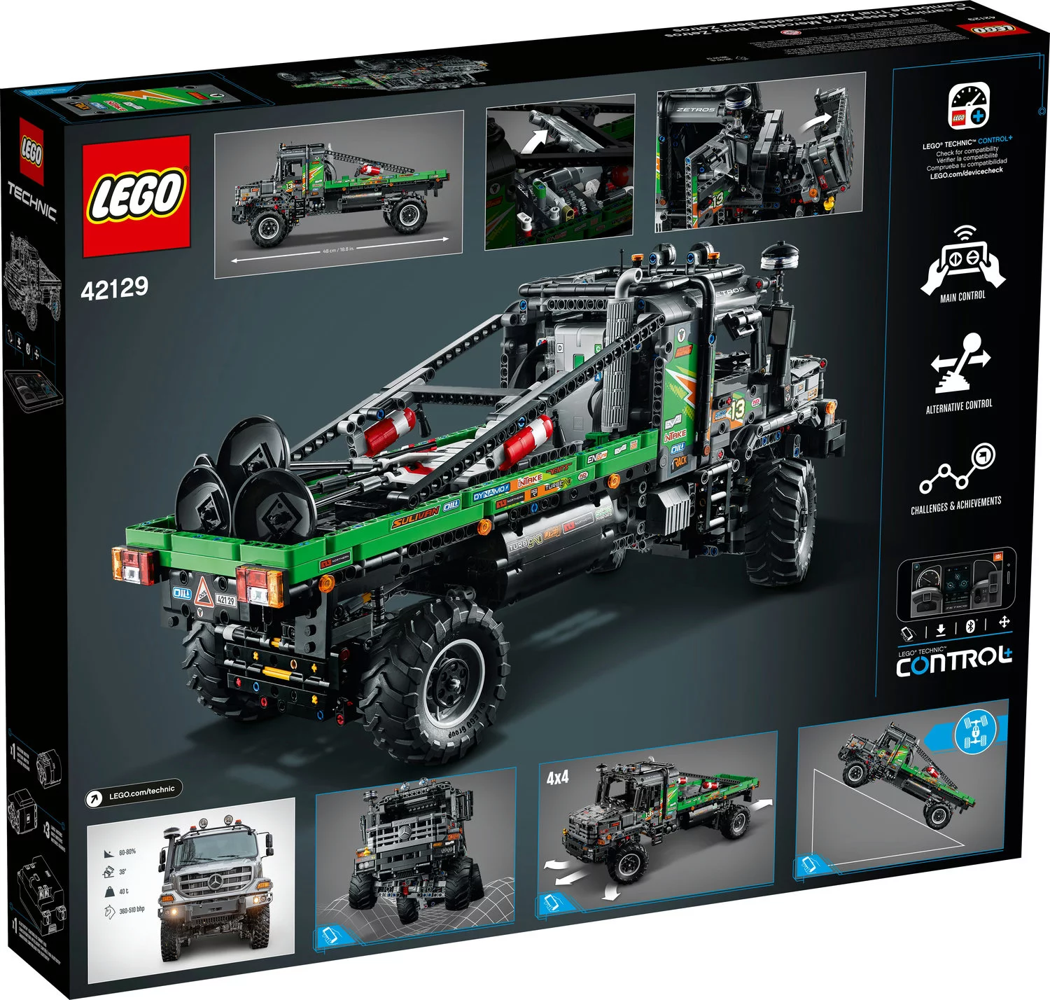 LEGO Technic 4×4 Mercedes-Benz Zetros Trial Truck 42129 Building Toy (2,110 Pieces)