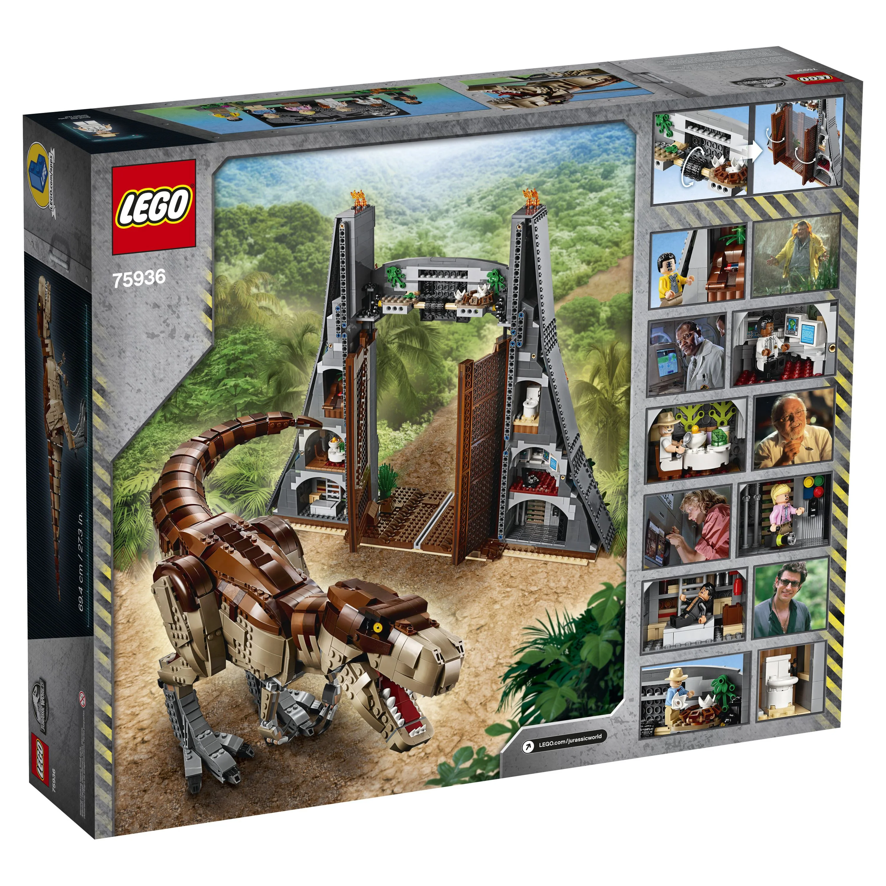 LEGO Jurassic World Jurassic Park: T. rex Rampage 75936 Building Kit