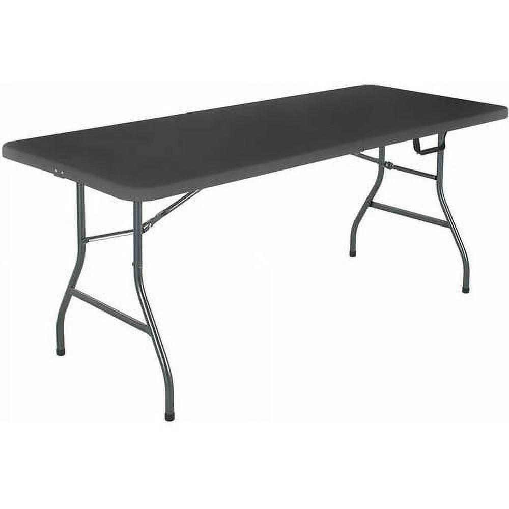 Cosco 6 Foot Premium Folding Table In White Speckle