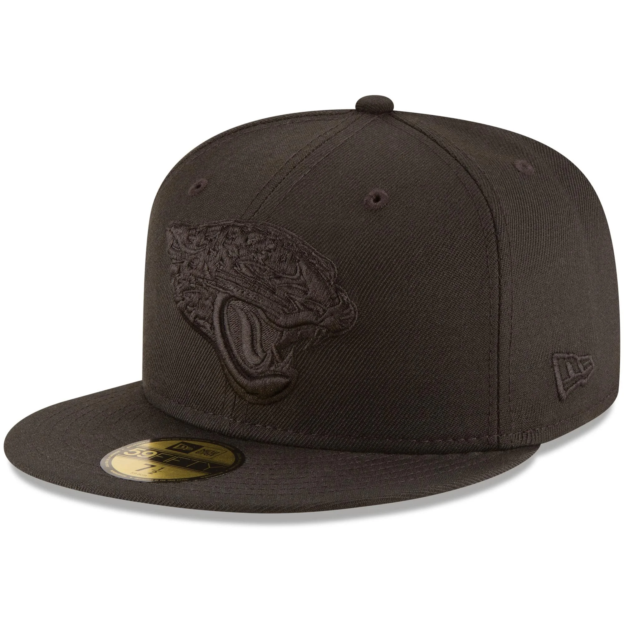 Men’s New Era Jacksonville Jaguars Black on Black 59FIFTY Fitted Hat