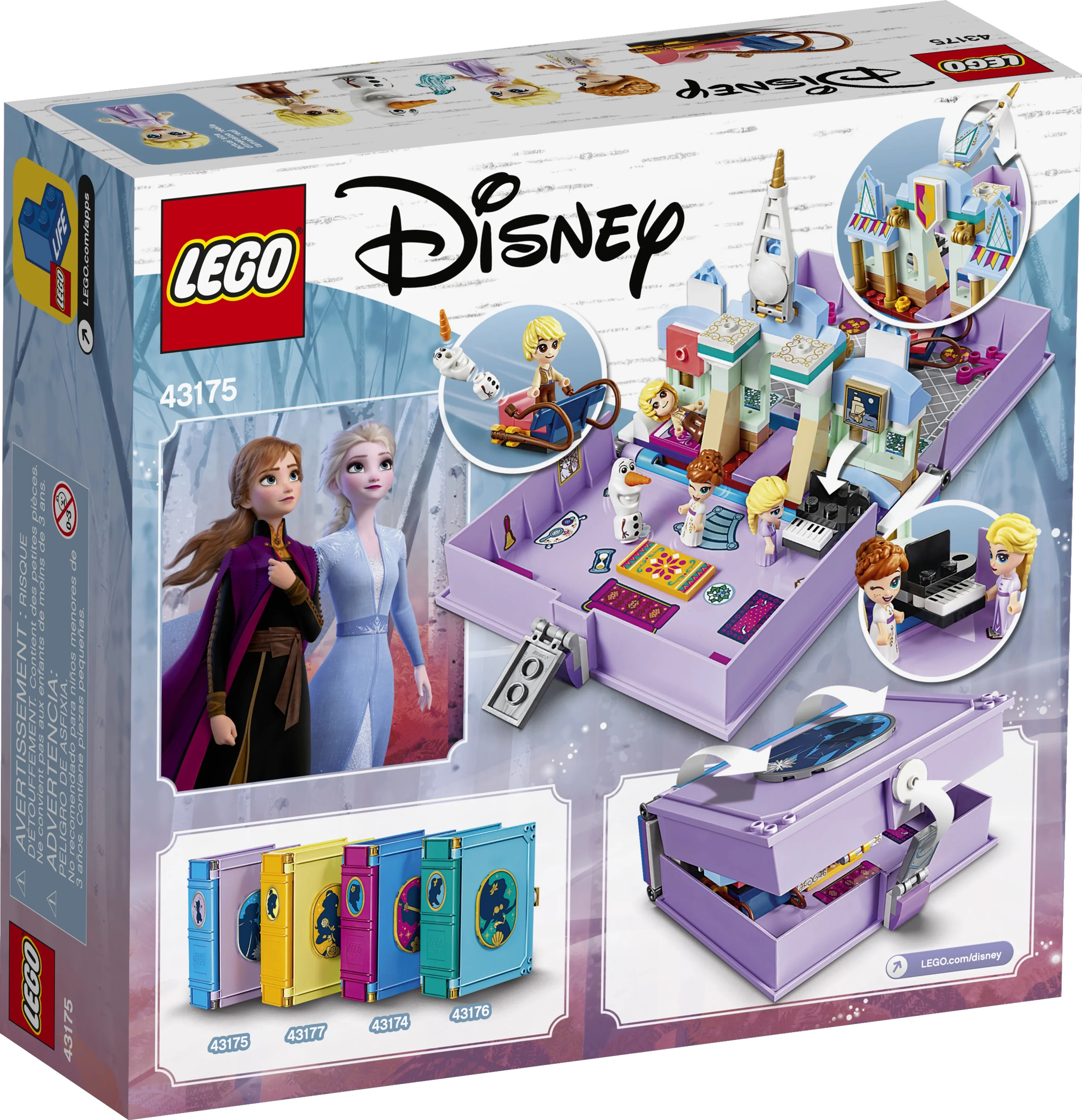 LEGO Disney Anna and Elsa’s Storybook Adventures 43175 Creative Building Kit (133 Pieces)