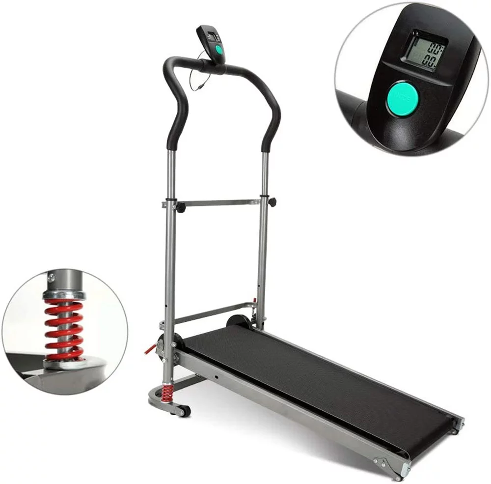 Techtongda Treadmill Machine Folding Portable Running Gym Fitness Home Manual for Home Exercise