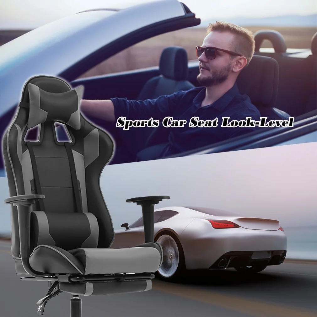 Gaming Chair Racing Style High-Back Office Chair Ergonomic Swivel Chair