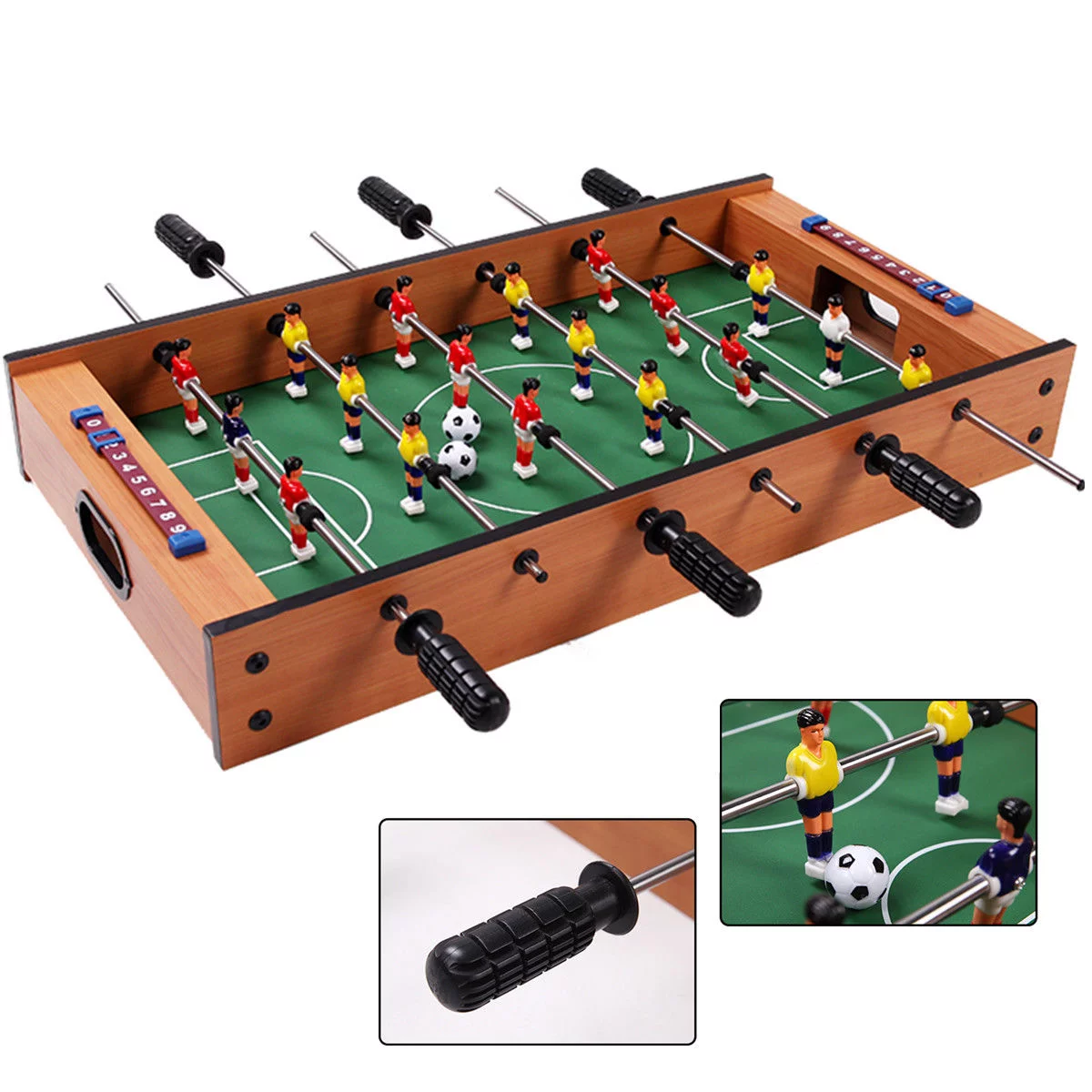 Costway 2 In 1 Table Game Air Hockey Foosball Table Christmas Gift For Kids Indoor Outdoor