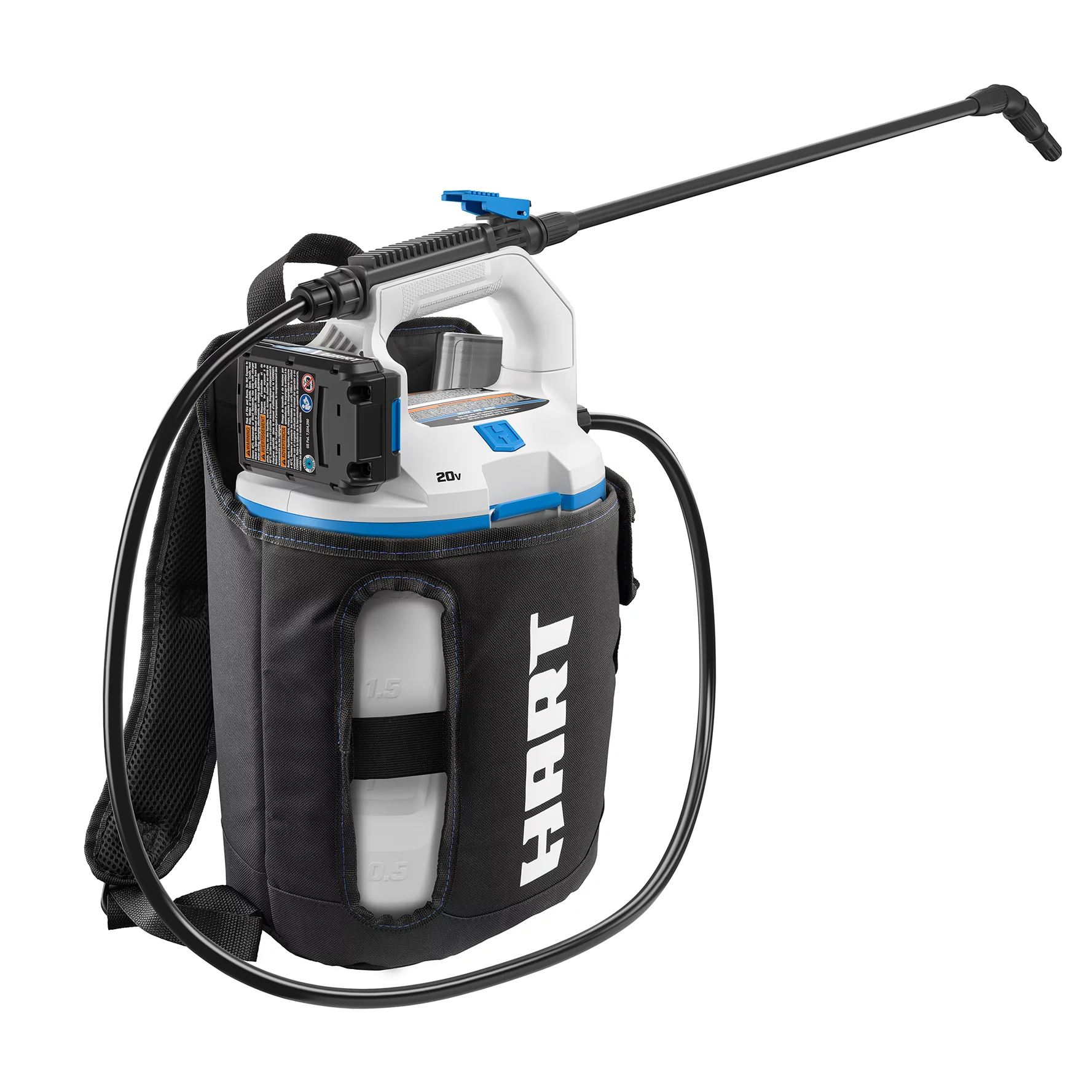 HART 20-Volt 2 Gallon Cordless Backpack Chemical Sprayer Kit, (1) 2.0Ah Lithium-Ion Battery