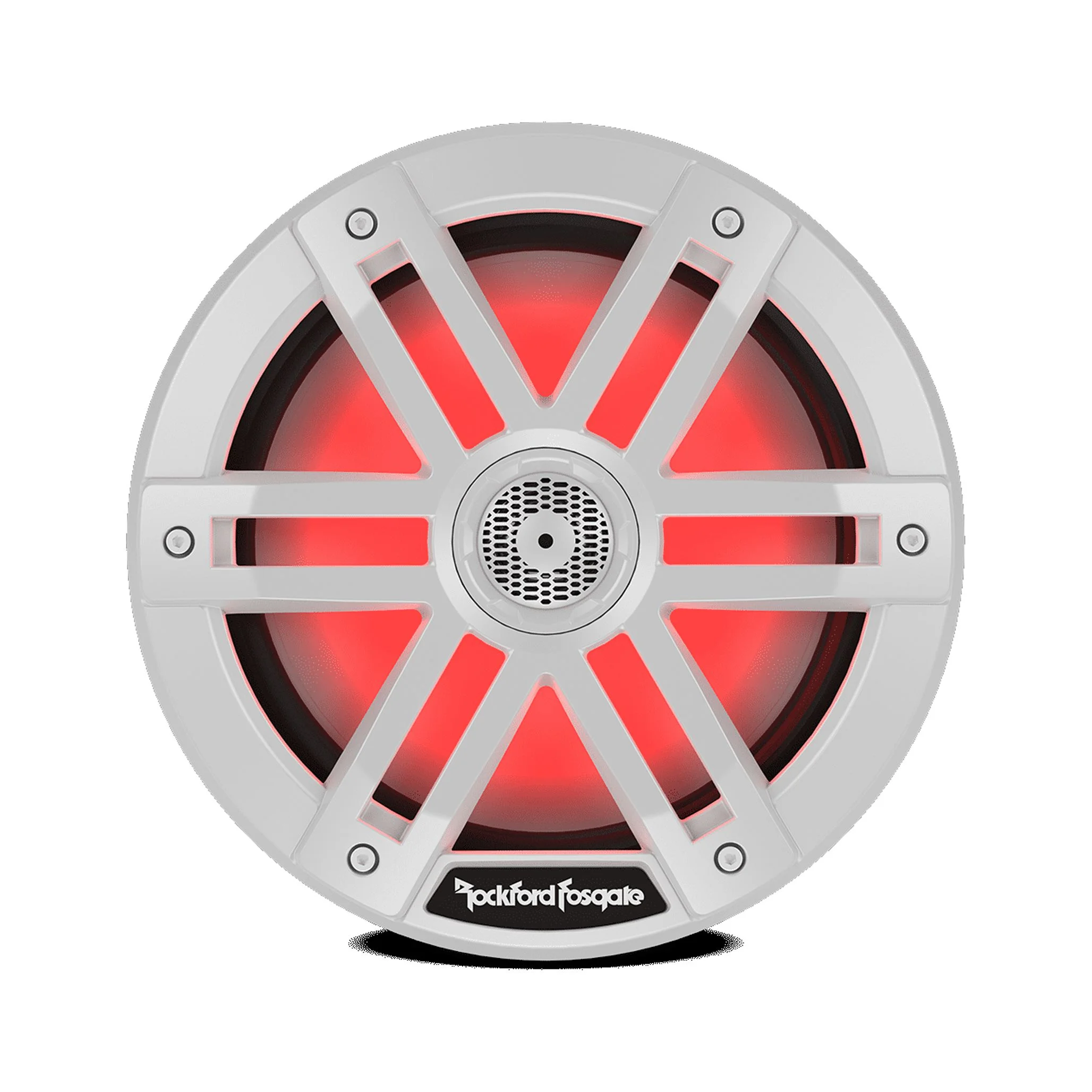 Rockford Fosgate M1-8 Color Optix 8?? 2-Way Coaxial Multicolor LED Lighted Marine Speakers – White (Pair)