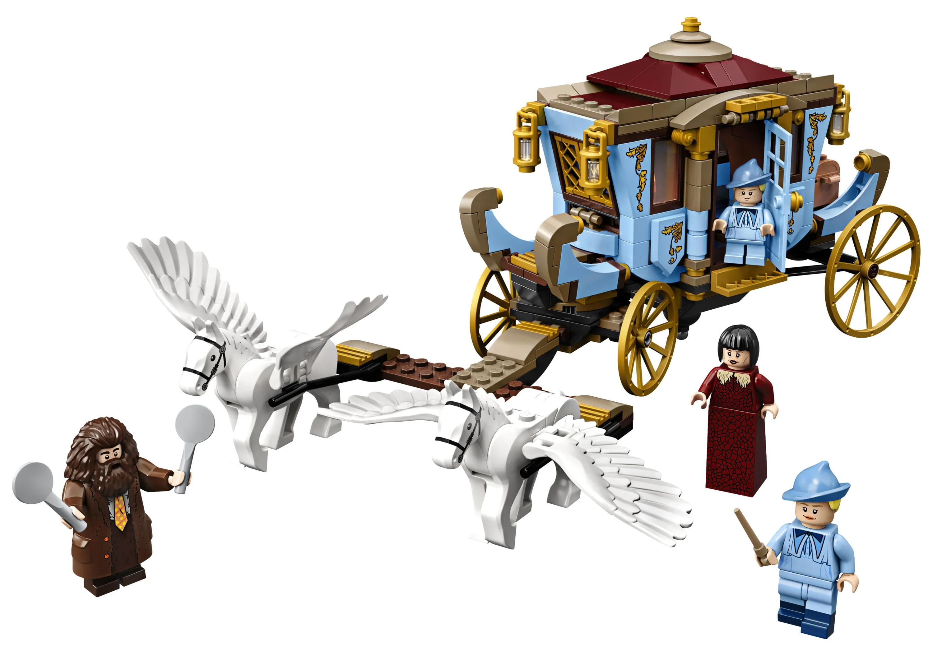 LEGO Harry Potter and the Goblet of Fire Beauxbatons’ Carriage: Arrival at Hogwarts 75958 Wizard Hagrid Horses Building Toy (430 Pieces)