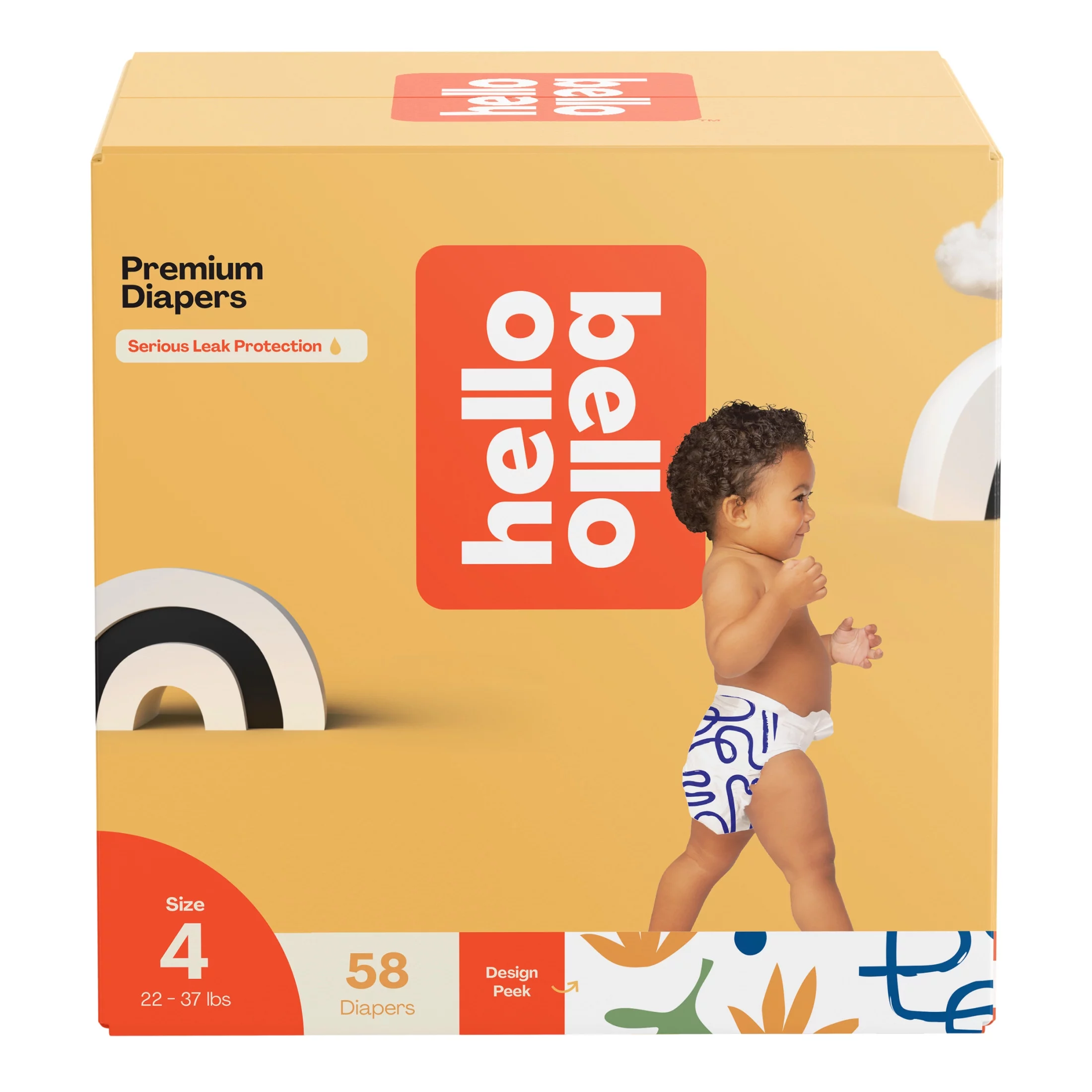 Hello Bello Premium Baby Diapers, Infant Size 4, 58 Count (Select for More Options)