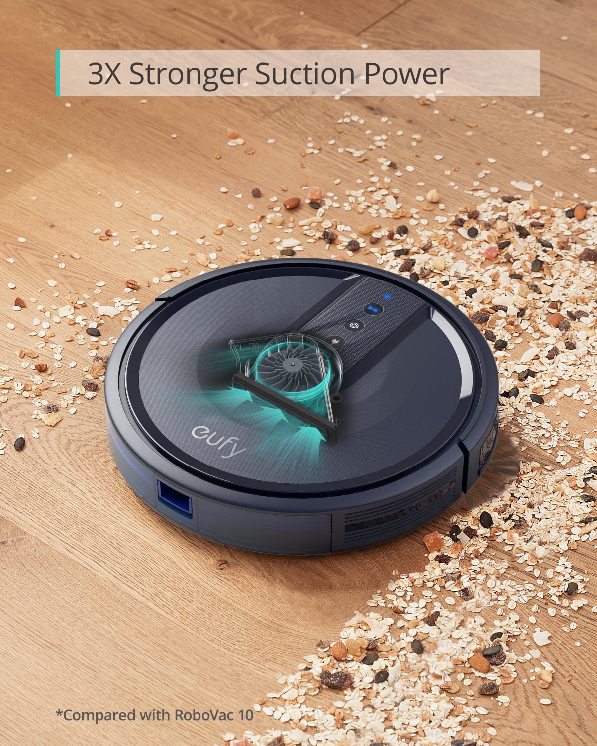 Anker eufy 25C Wi-Fi Connected Robot Vacuum, Great for Picking up Pet Hairs, Quiet, Slim