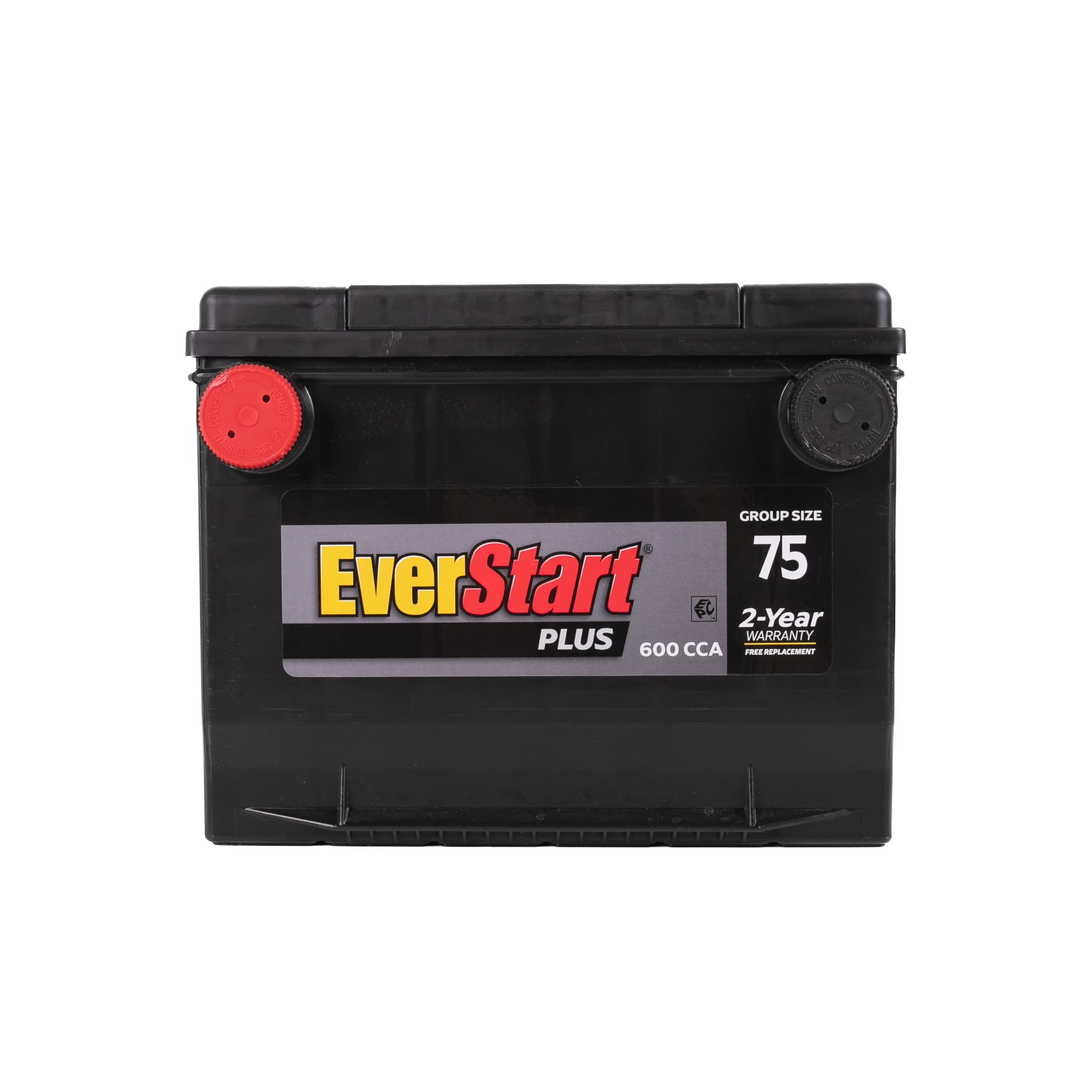 EverStart Plus Lead Acid Automotive Battery, Group Size 75 (12 Volt/600 CCA)