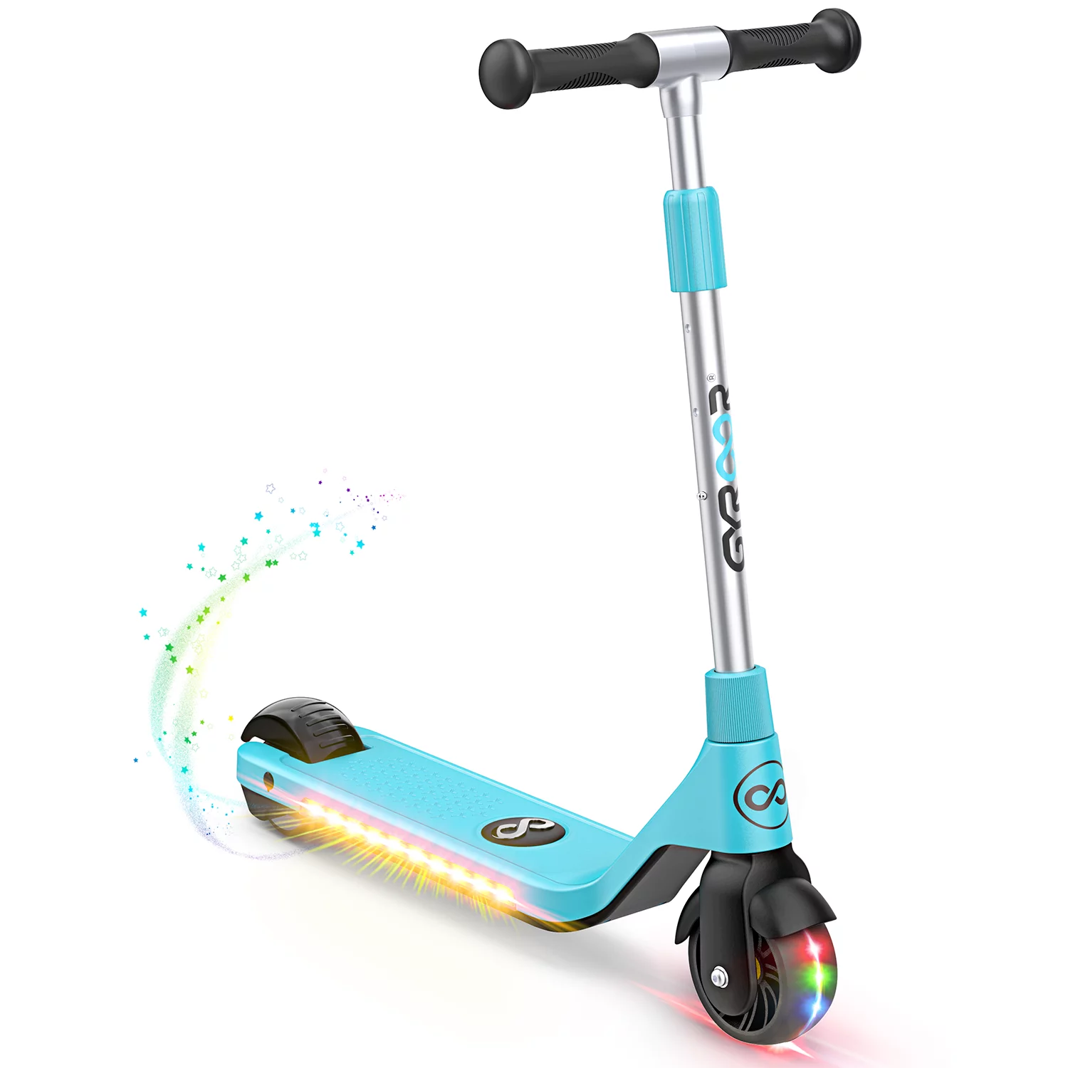 H30 Electric Scooter for Kids Age 6-12, up to 6.2 Mph, up to 110 lbs, Adjustable Handlebar