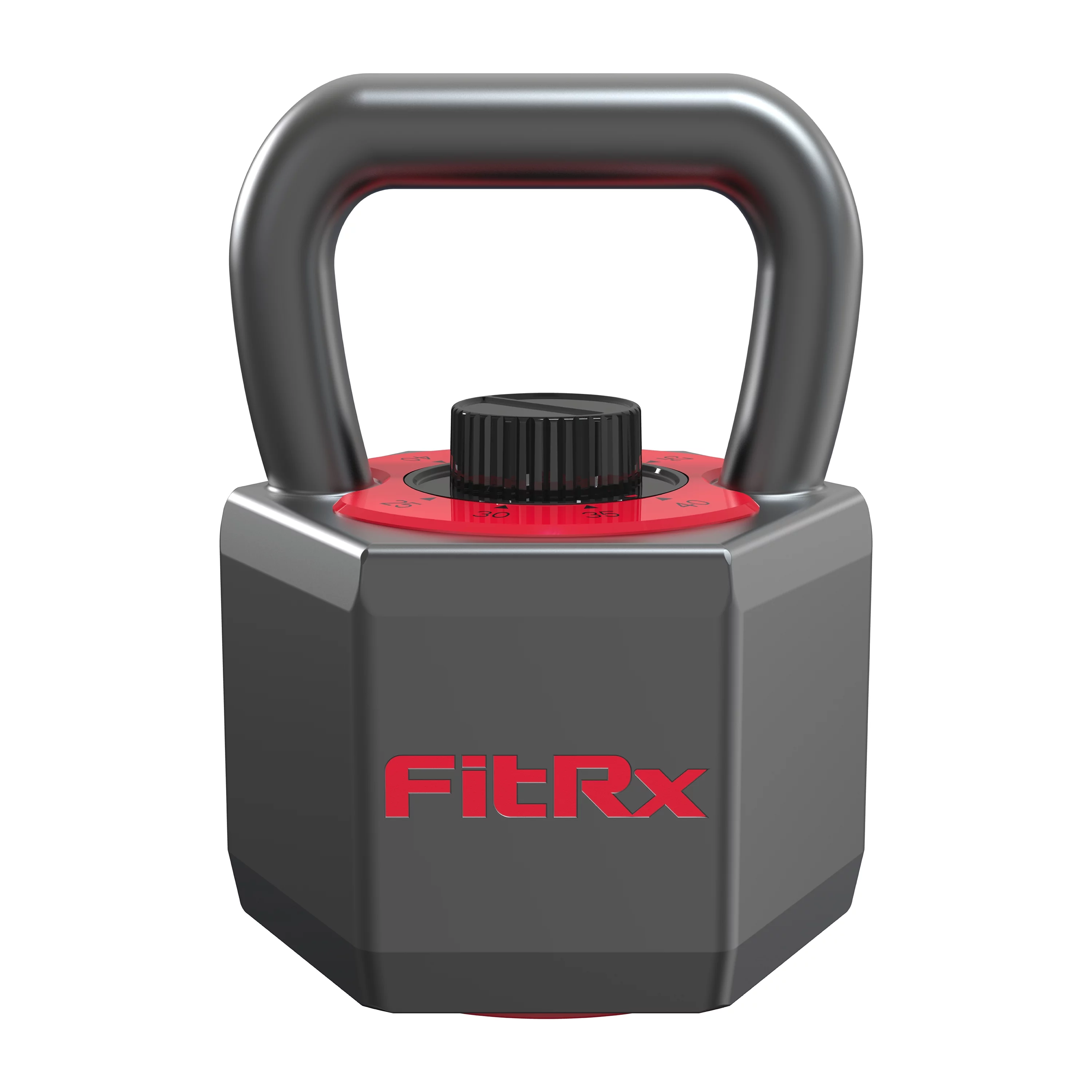 FitRx SmartStack Adjustable Kettlebell, Quick-Select Weights 25-40 lbs.